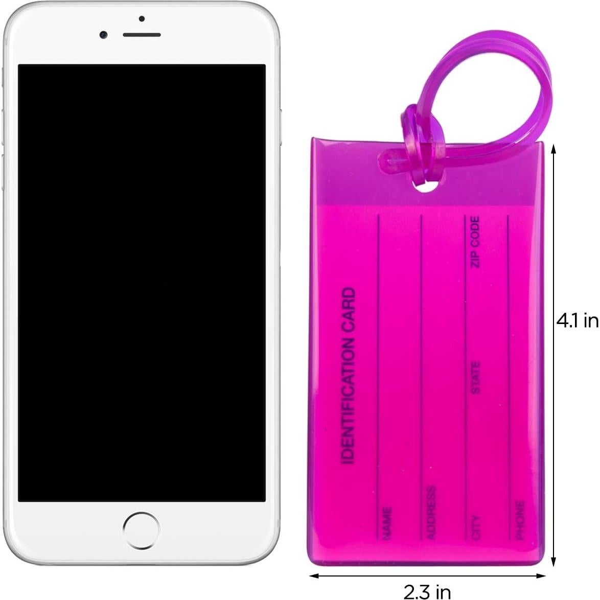 14 Etiquetas de Equipaje TravelMore Silicona PVC Colores Variados