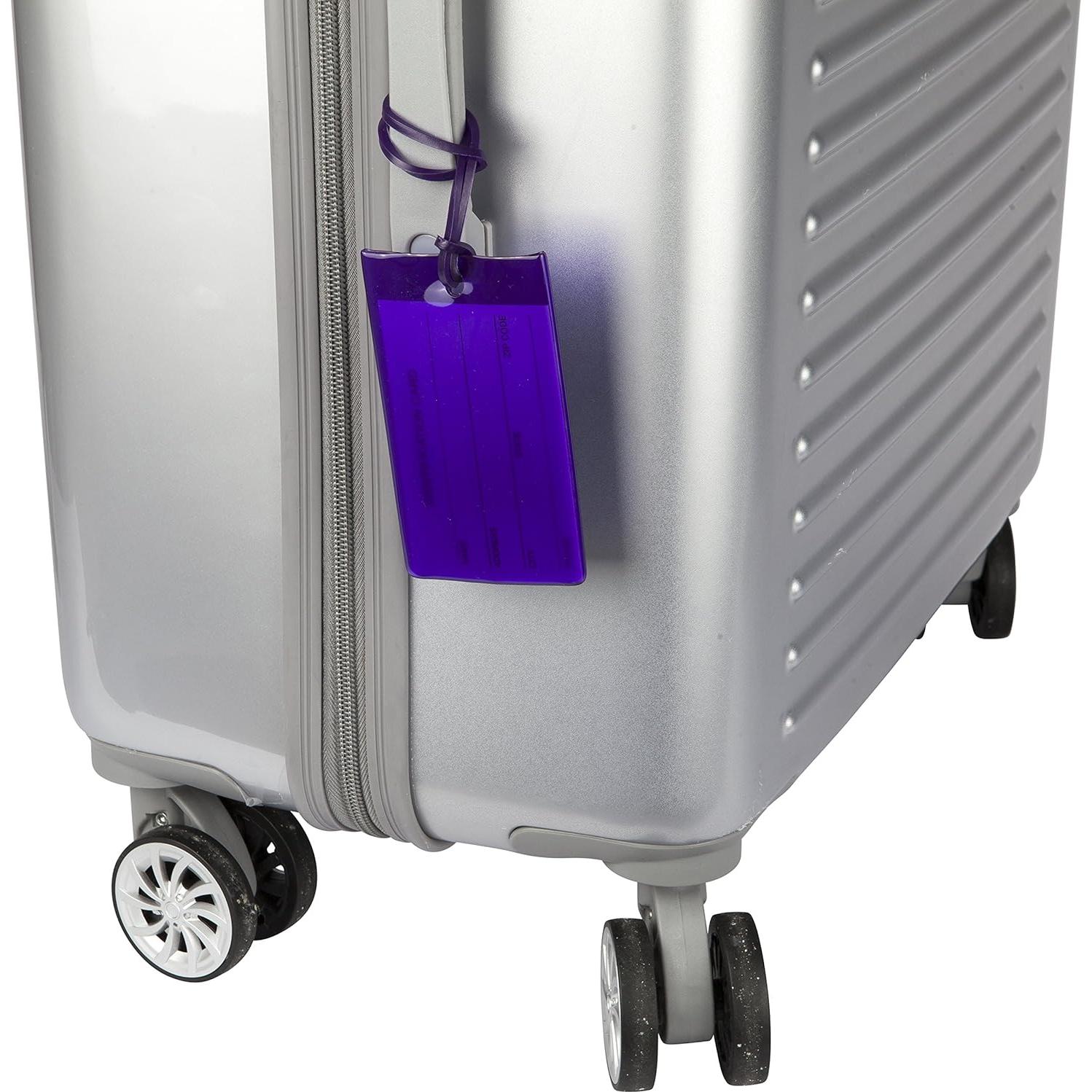 14 Etiquetas de Equipaje TravelMore Silicona PVC Colores Variados