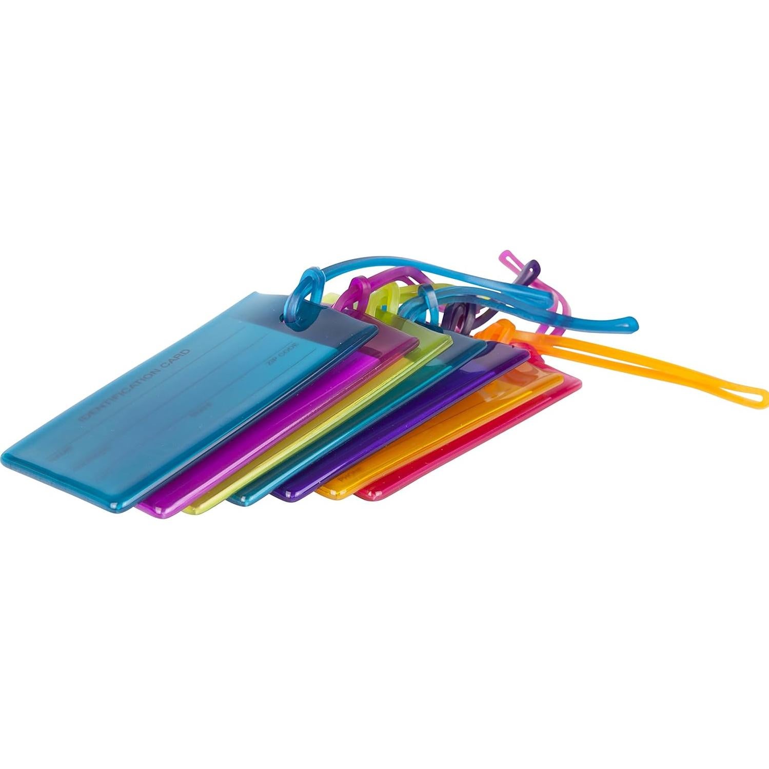 14 Etiquetas de Equipaje TravelMore Silicona PVC Colores Variados