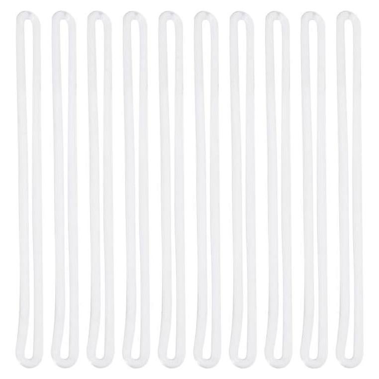 Lazos de Equipaje Mini Skater 12 cm 10 Pcs Transparente