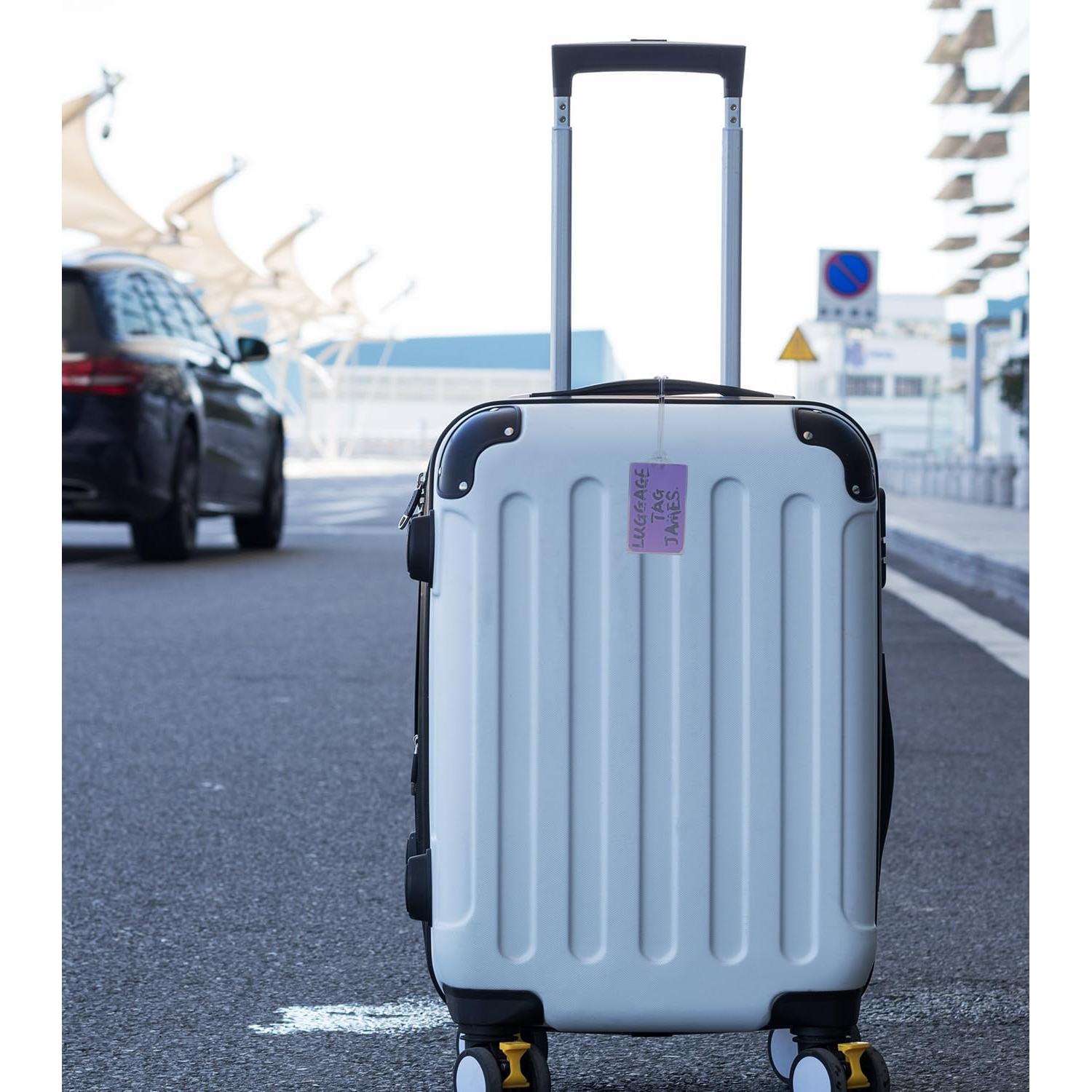 Lazos de Equipaje Mini Skater 12 cm 10 Pcs Transparente