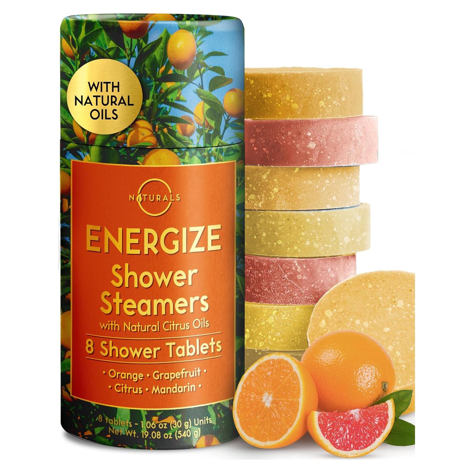 Bombas de Ducha Aromaterapia O Naturals - 8 Fragancias Cítricas