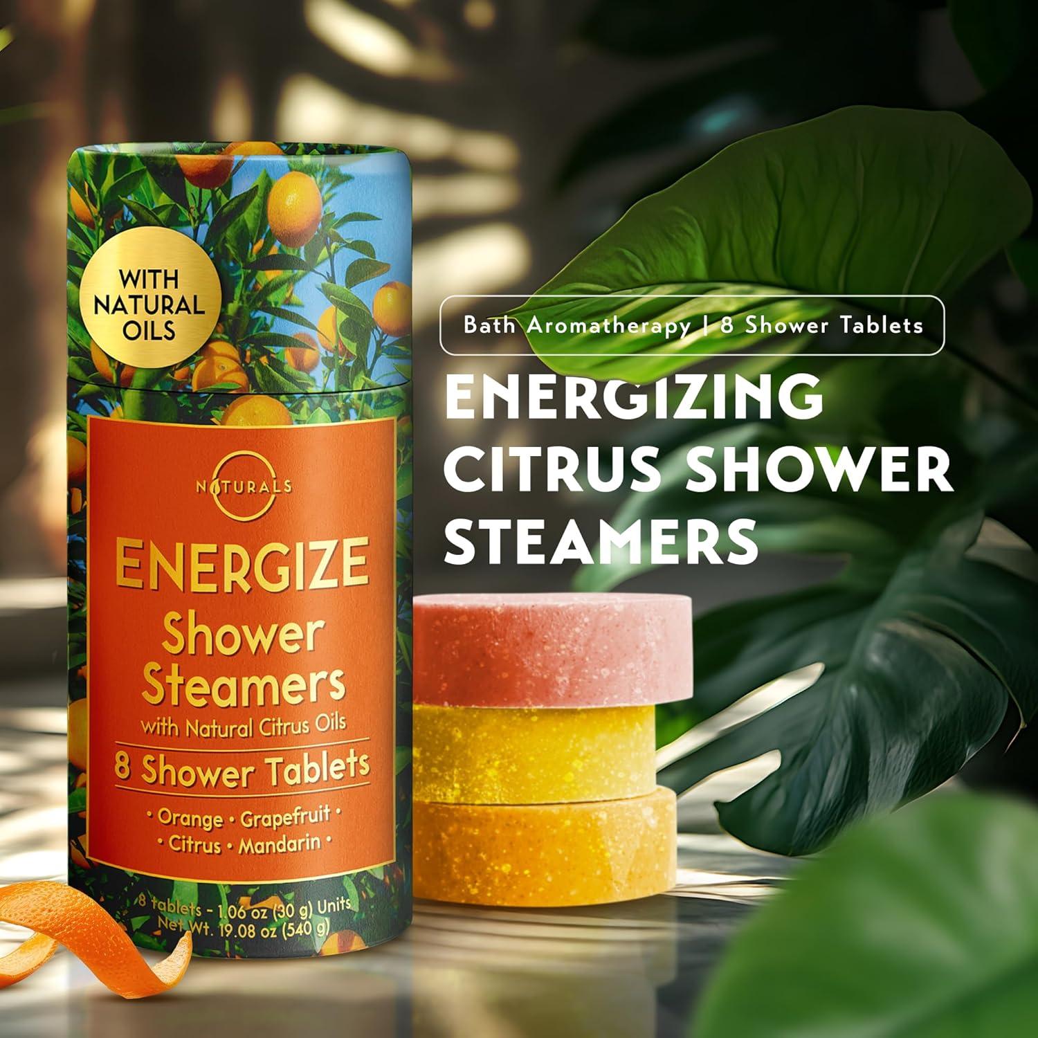 Bombas de Ducha Aromaterapia O Naturals - 8 Fragancias Cítricas