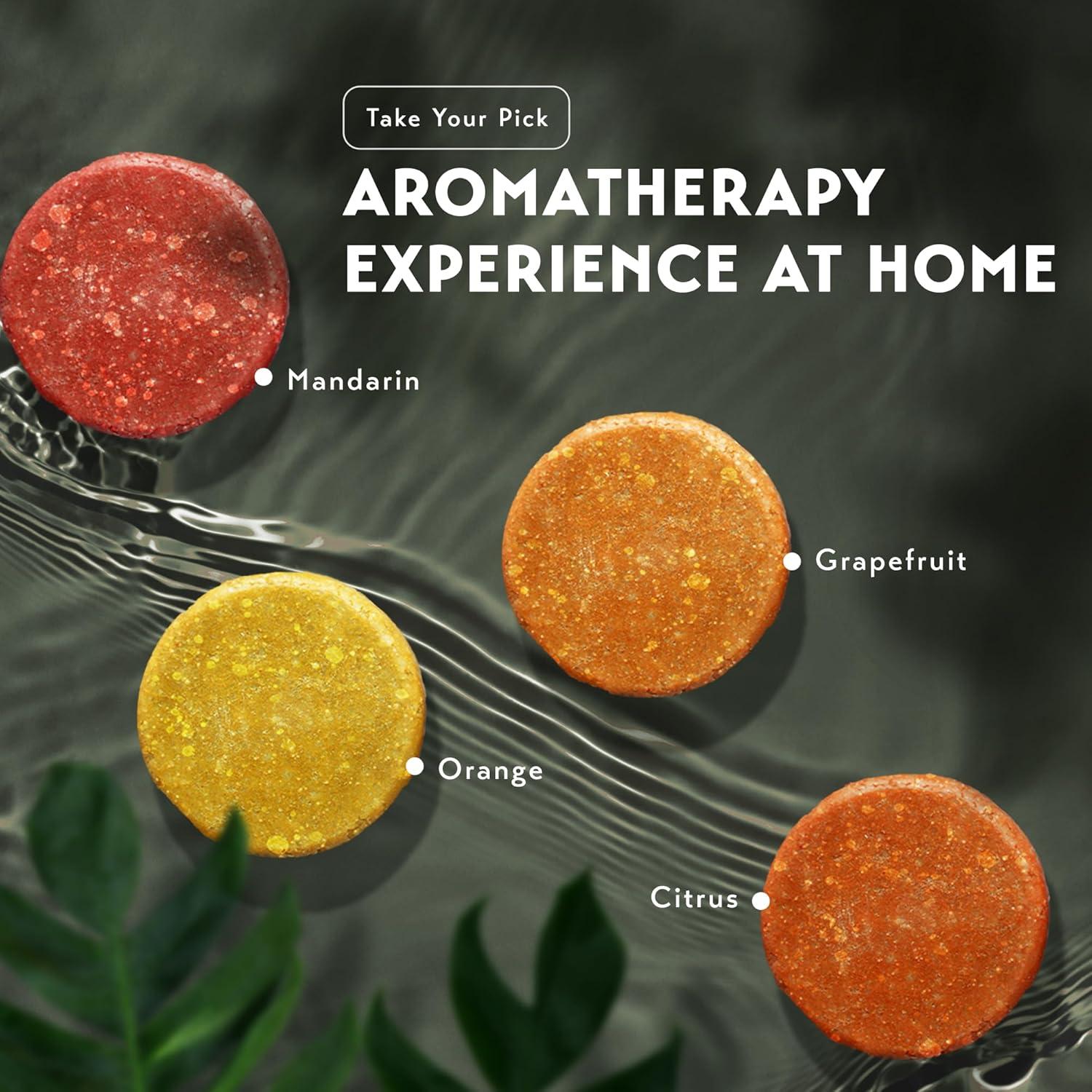 Bombas de Ducha Aromaterapia O Naturals - 8 Fragancias Cítricas