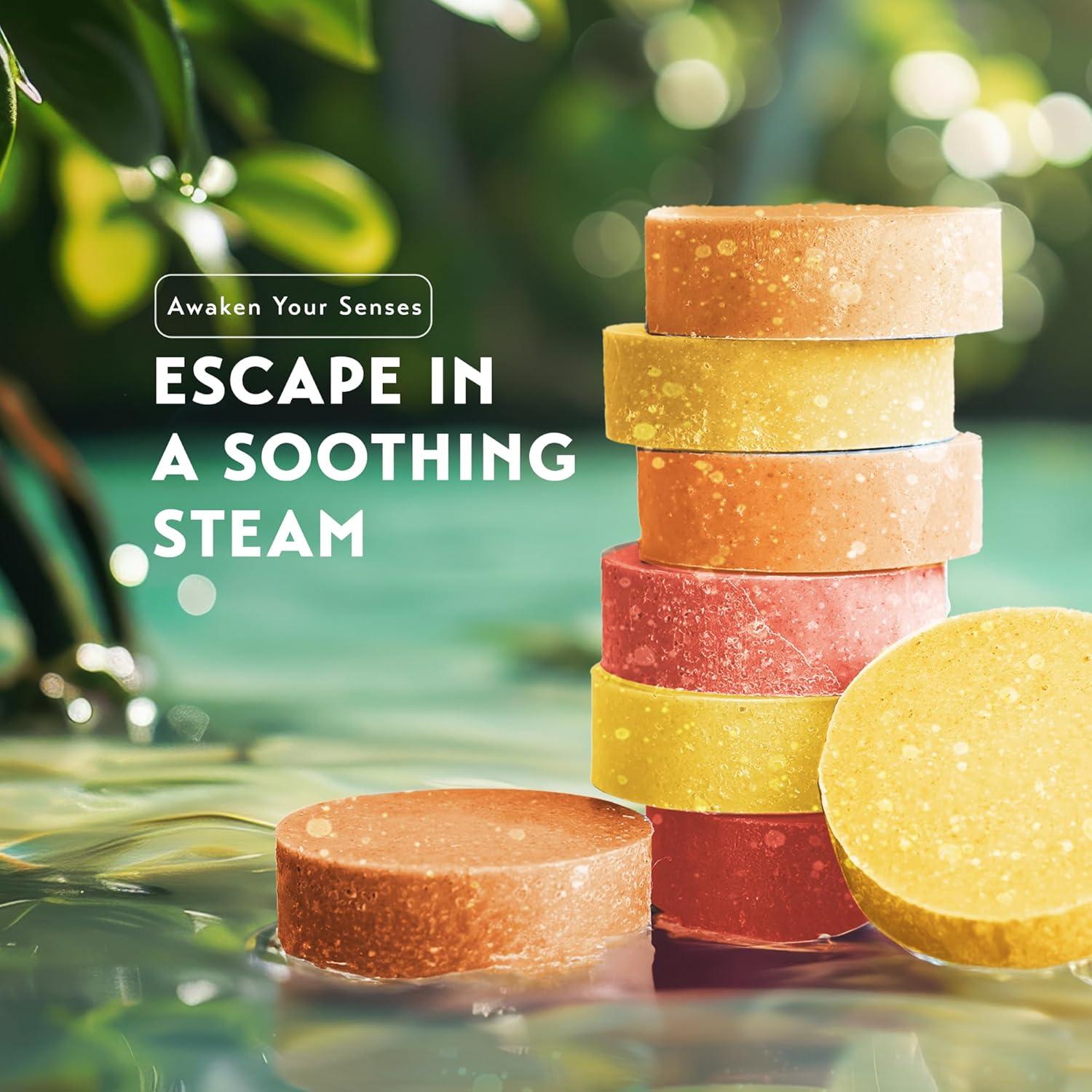 Bombas de Ducha Aromaterapia O Naturals - 8 Fragancias Cítricas