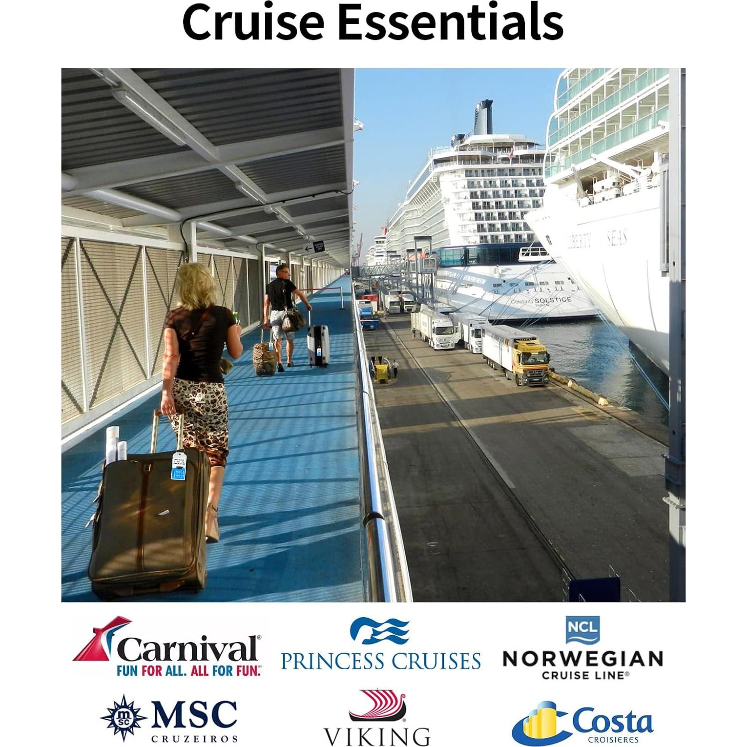 Etiquetas de Equipaje de Crucero NTONPOWER 4 Pack Impermeables