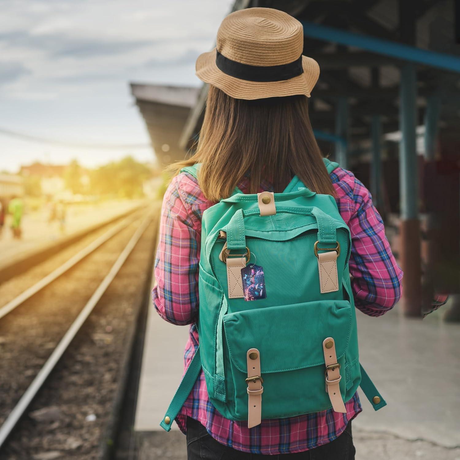 Etiquetas de Equipaje Losthll Mariposa Colorida Paquete de 3