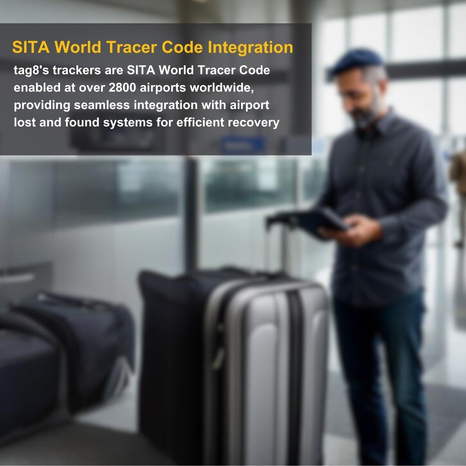 Etiquetas de Equipaje Tag8 2 Pack ID con Recuperación Global W