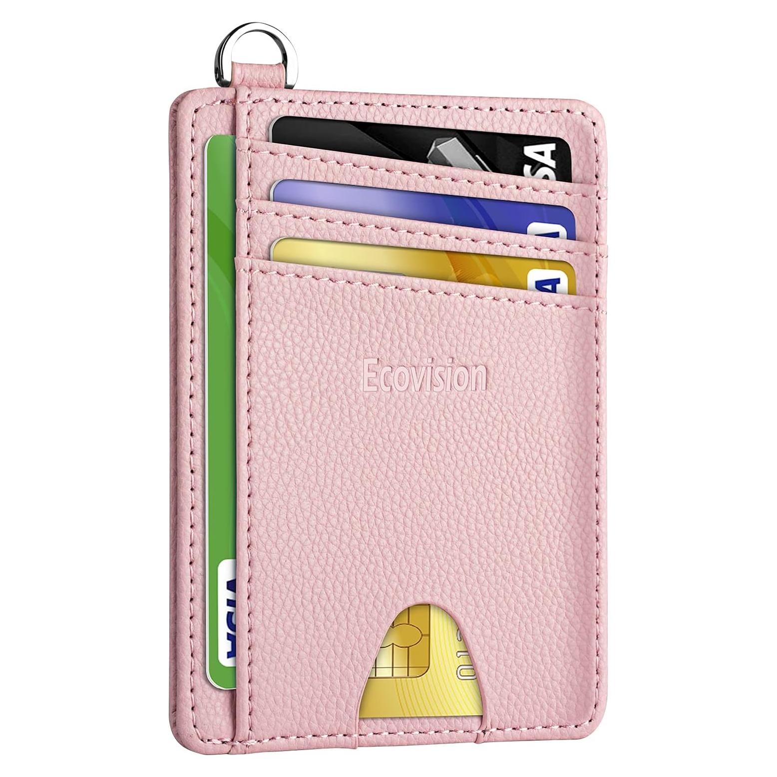 Billetera Minimalista EcoVision EV-CW Rosa con Bloqueo RFID