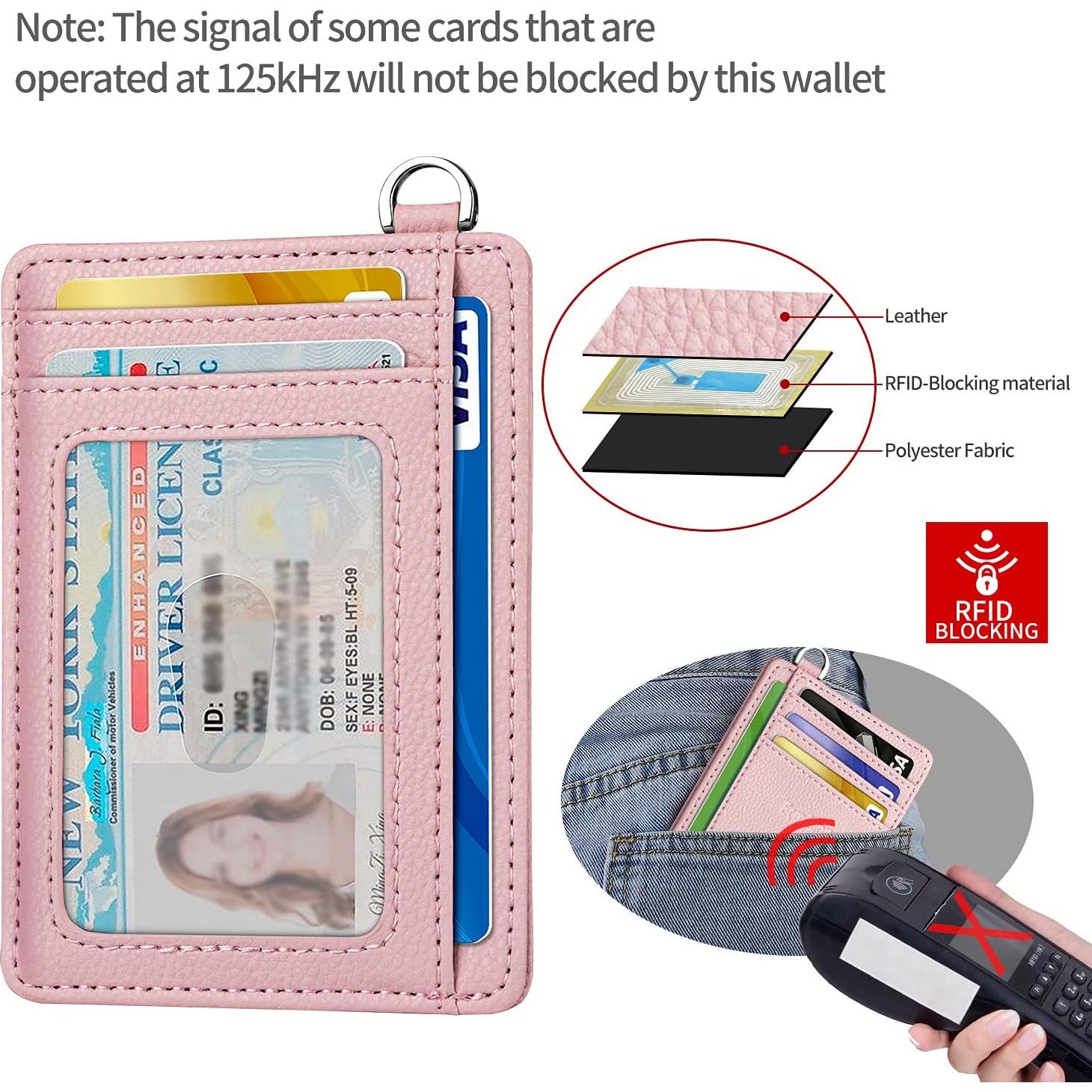 Billetera Minimalista EcoVision EV-CW Rosa con Bloqueo RFID