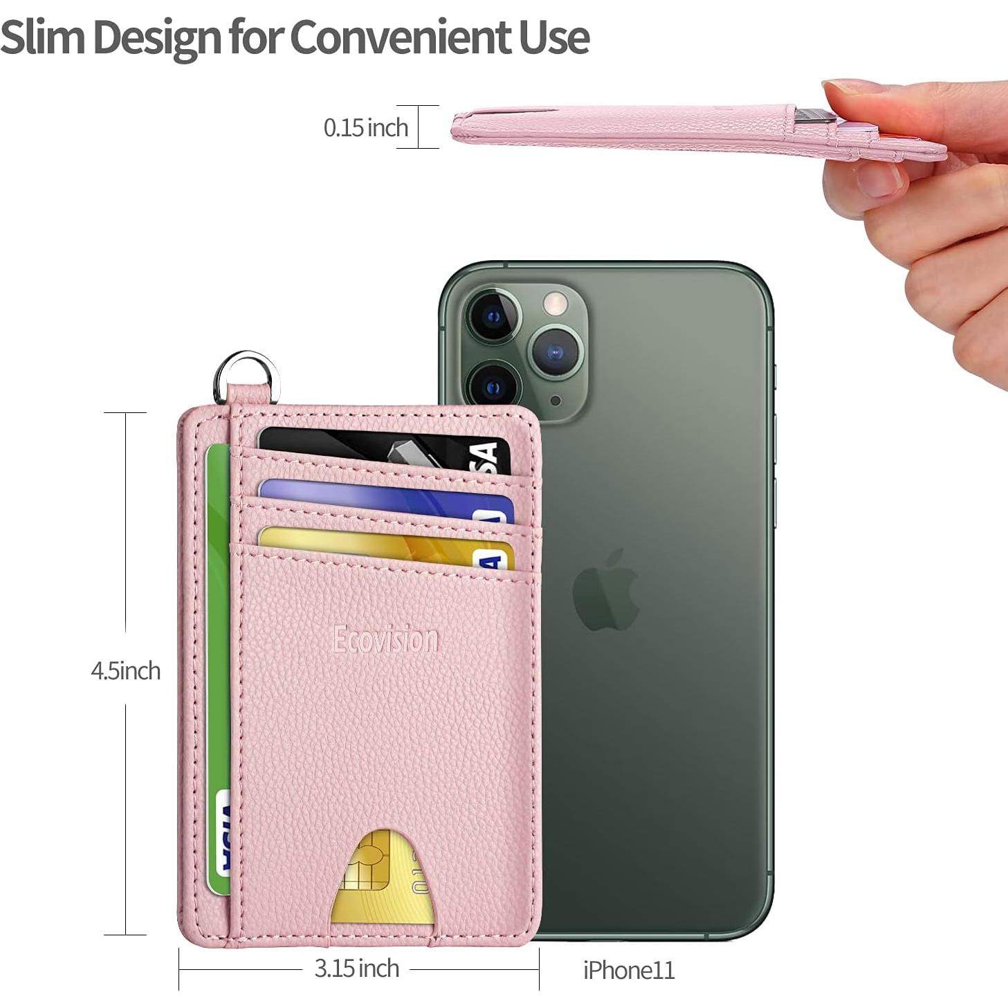 Billetera Minimalista EcoVision EV-CW Rosa con Bloqueo RFID