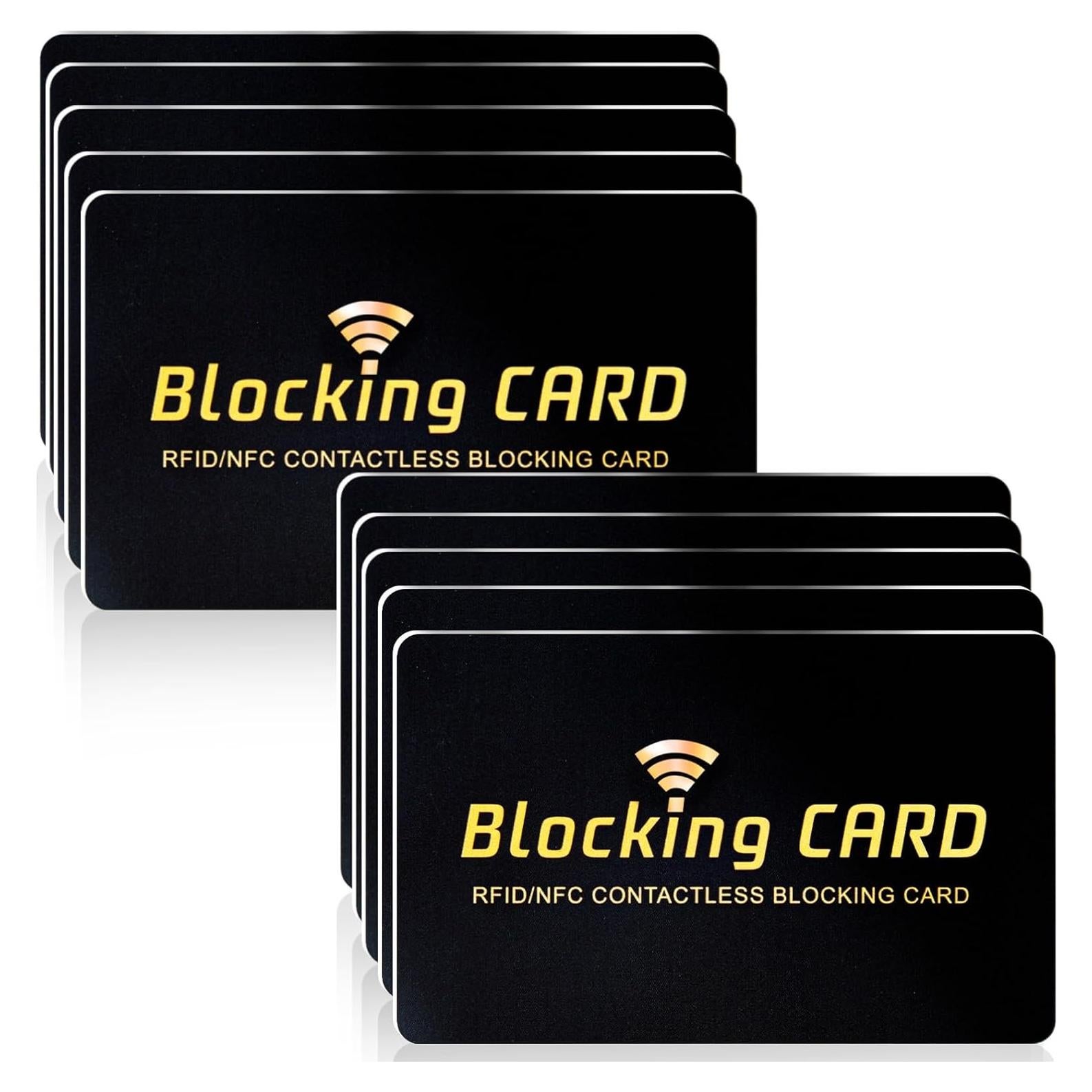 Paquete de 10 Tarjetas Bloqueadoras RFID Linmxiy - Protección Total