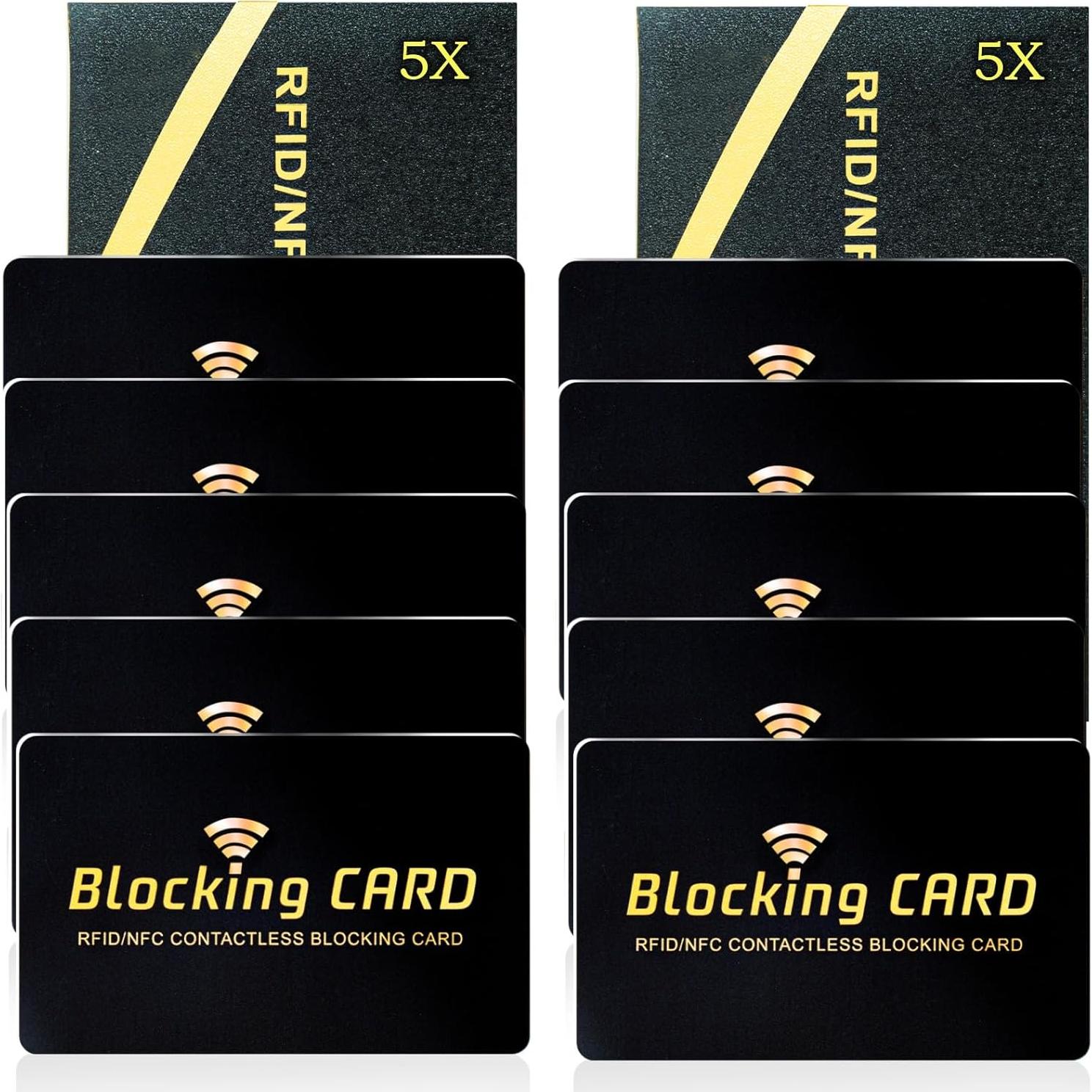 Paquete de 10 Tarjetas Bloqueadoras RFID Linmxiy - Protección Total