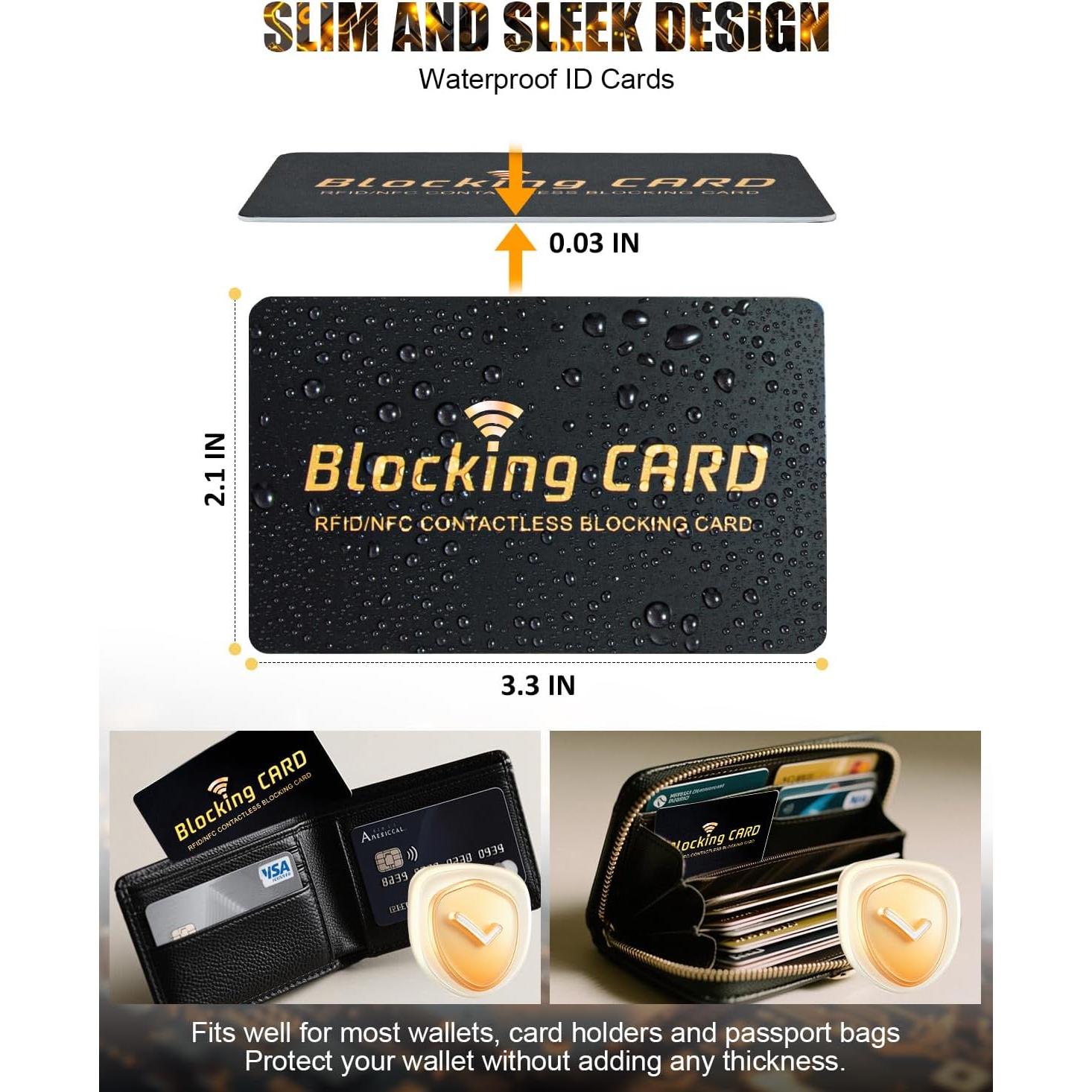 Paquete de 10 Tarjetas Bloqueadoras RFID Linmxiy - Protección Total