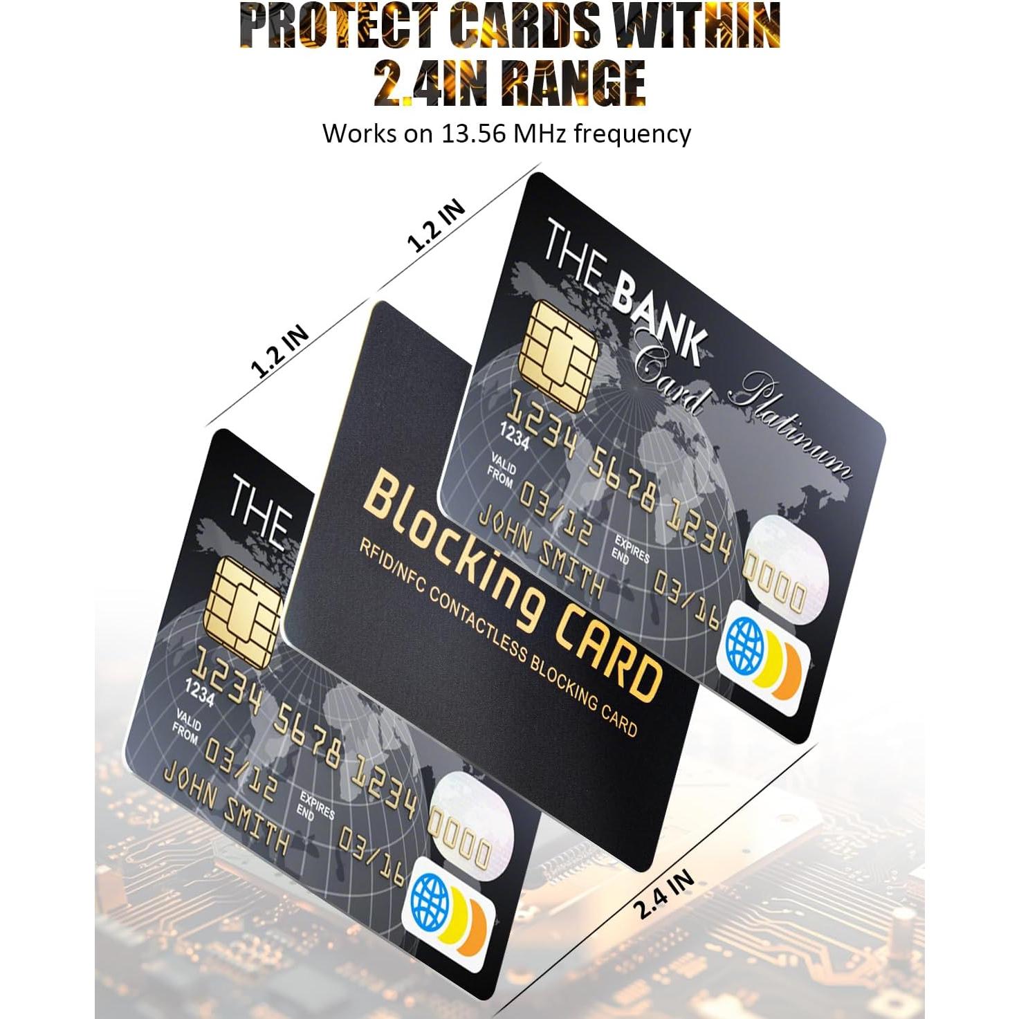 Paquete de 10 Tarjetas Bloqueadoras RFID Linmxiy - Protección Total