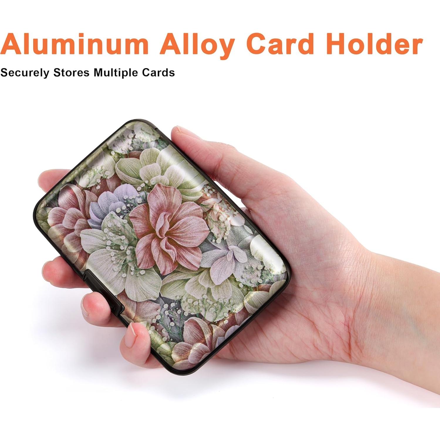 Portatarjetas de Crédito Mayski Aluminio Bloqueo RFID Mini