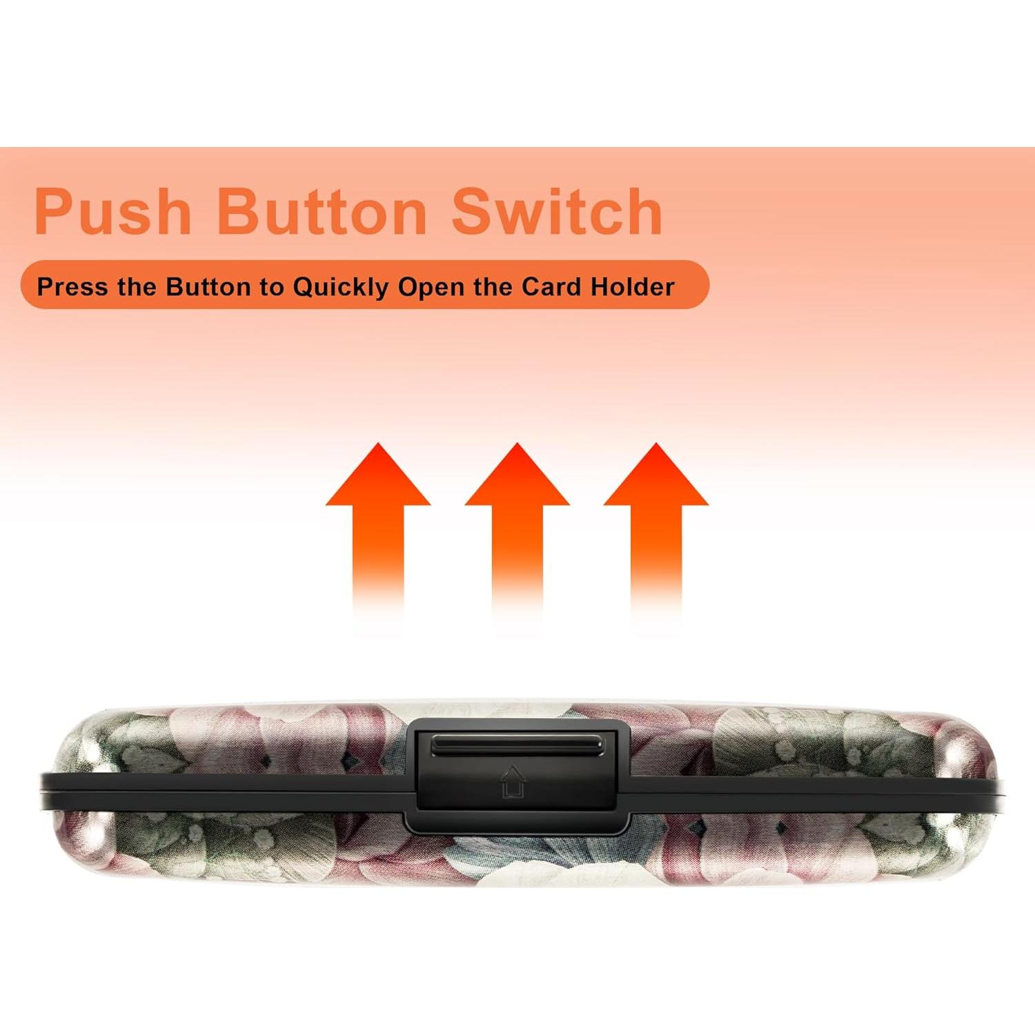 Portatarjetas de Crédito Mayski Aluminio Bloqueo RFID Mini