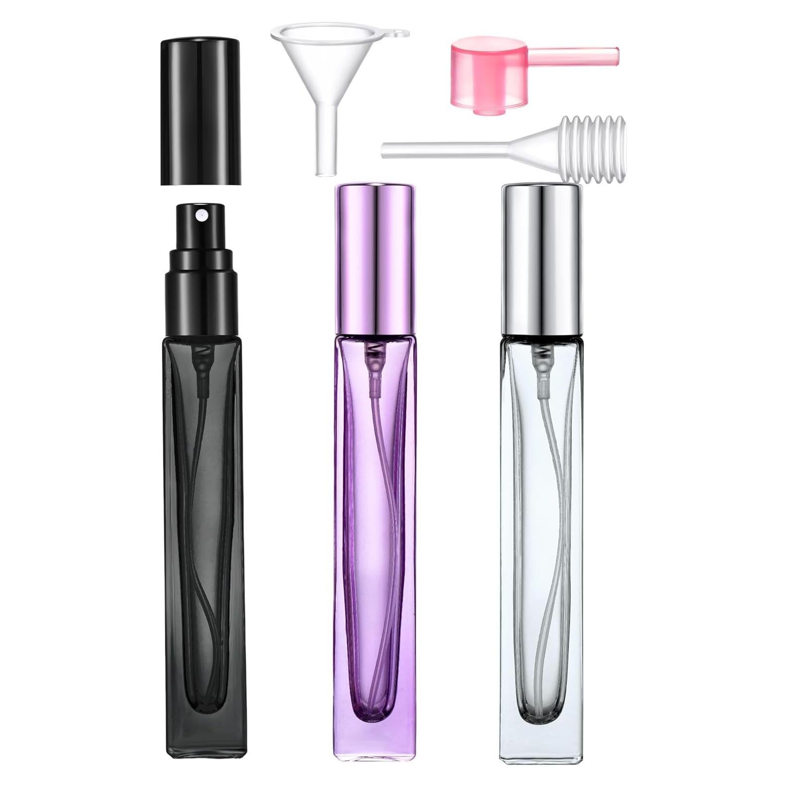 Botellas de Perfume Rellenables Yikimyfo 10ml 3 Pcs Vidrio