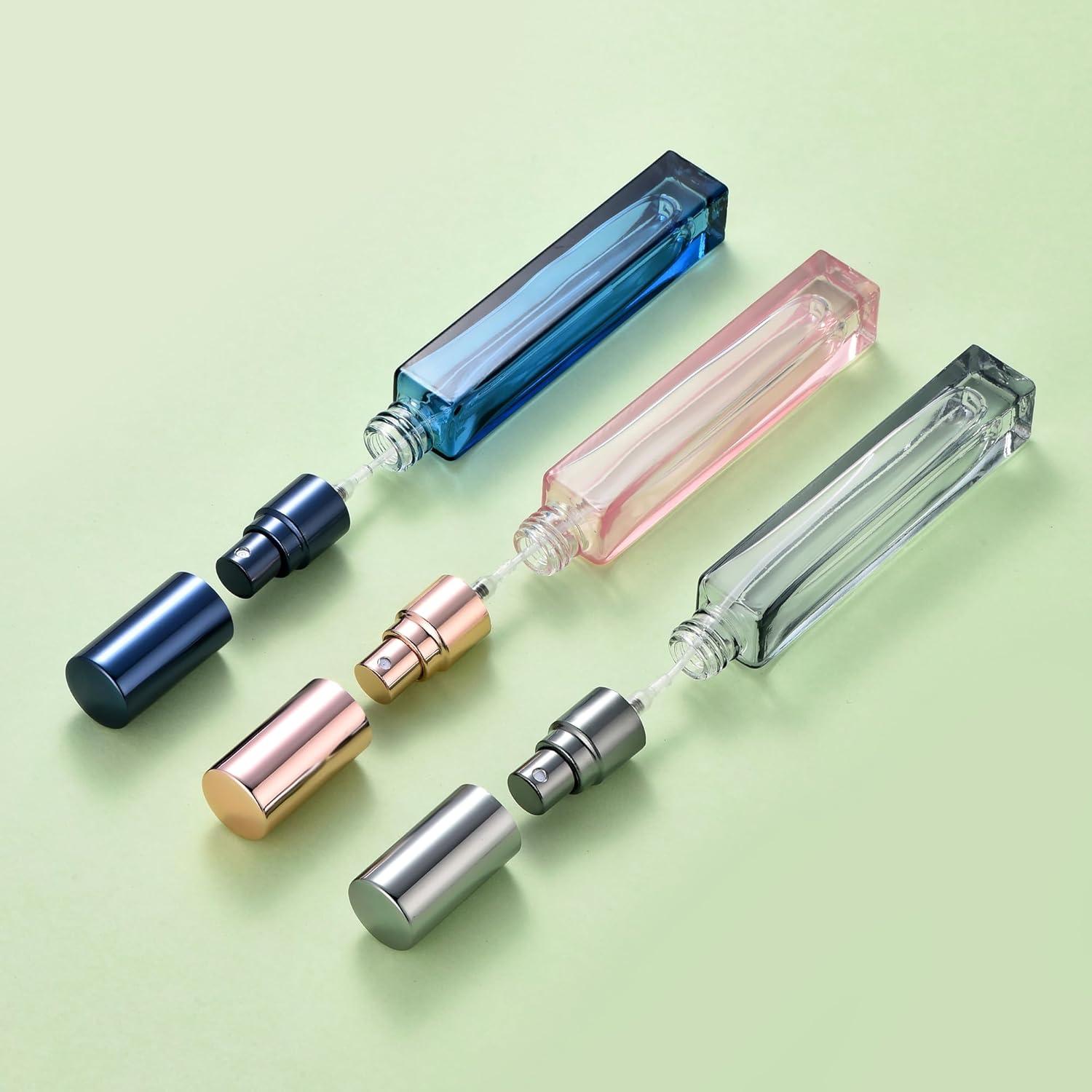 Botellas de Perfume Rellenables Yikimyfo 10ml 3 Pcs Vidrio