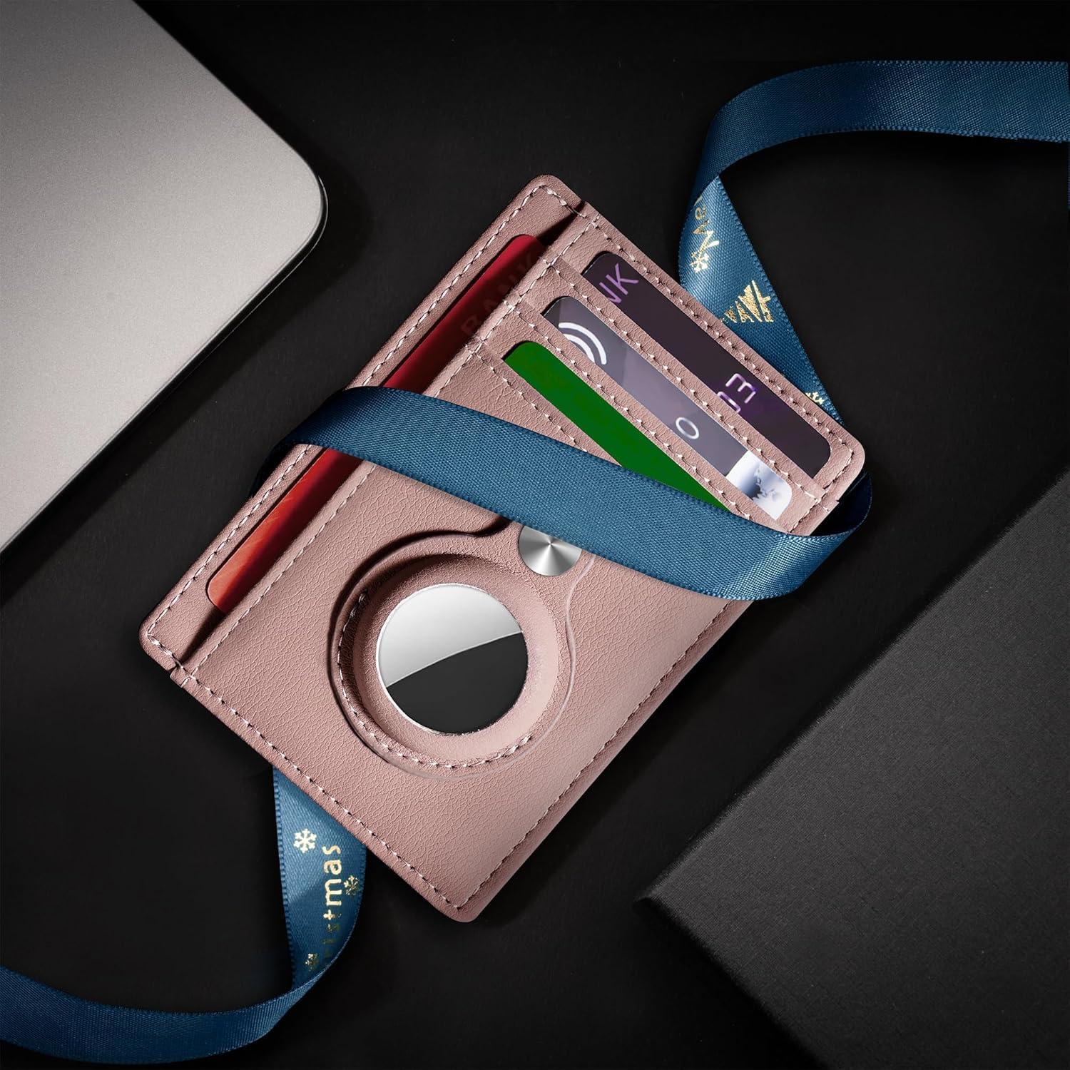 Billetera Slim Minimalista Hawanik con Soporte para AirTag RFID