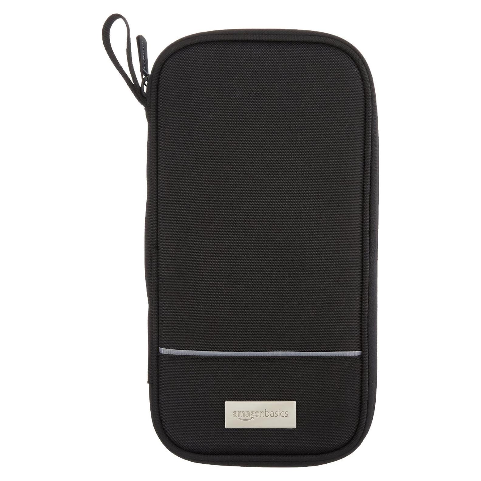 Billetera organizadora de pasaporte Amazon Basics RFID 26x14cm