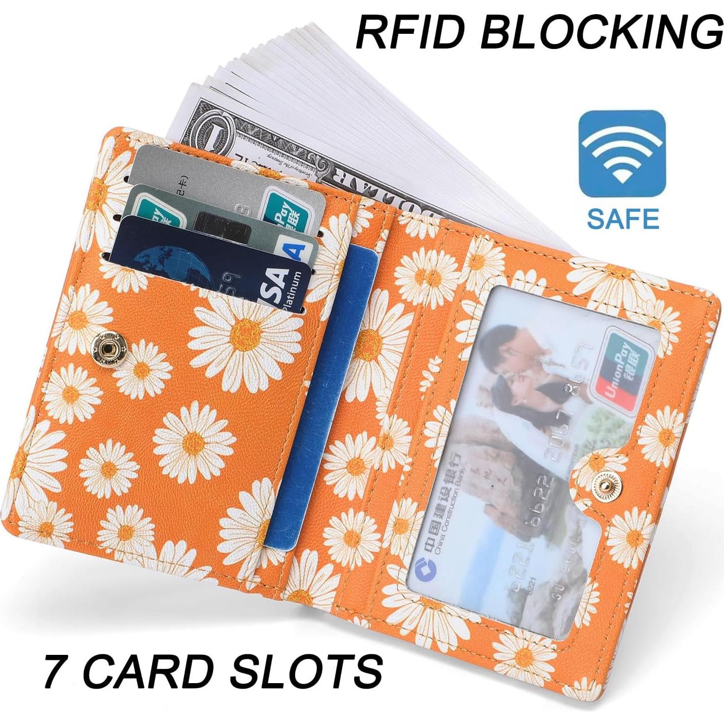 Cartera Bifold Compacta Altally para Mujeres con Bloqueo RFID