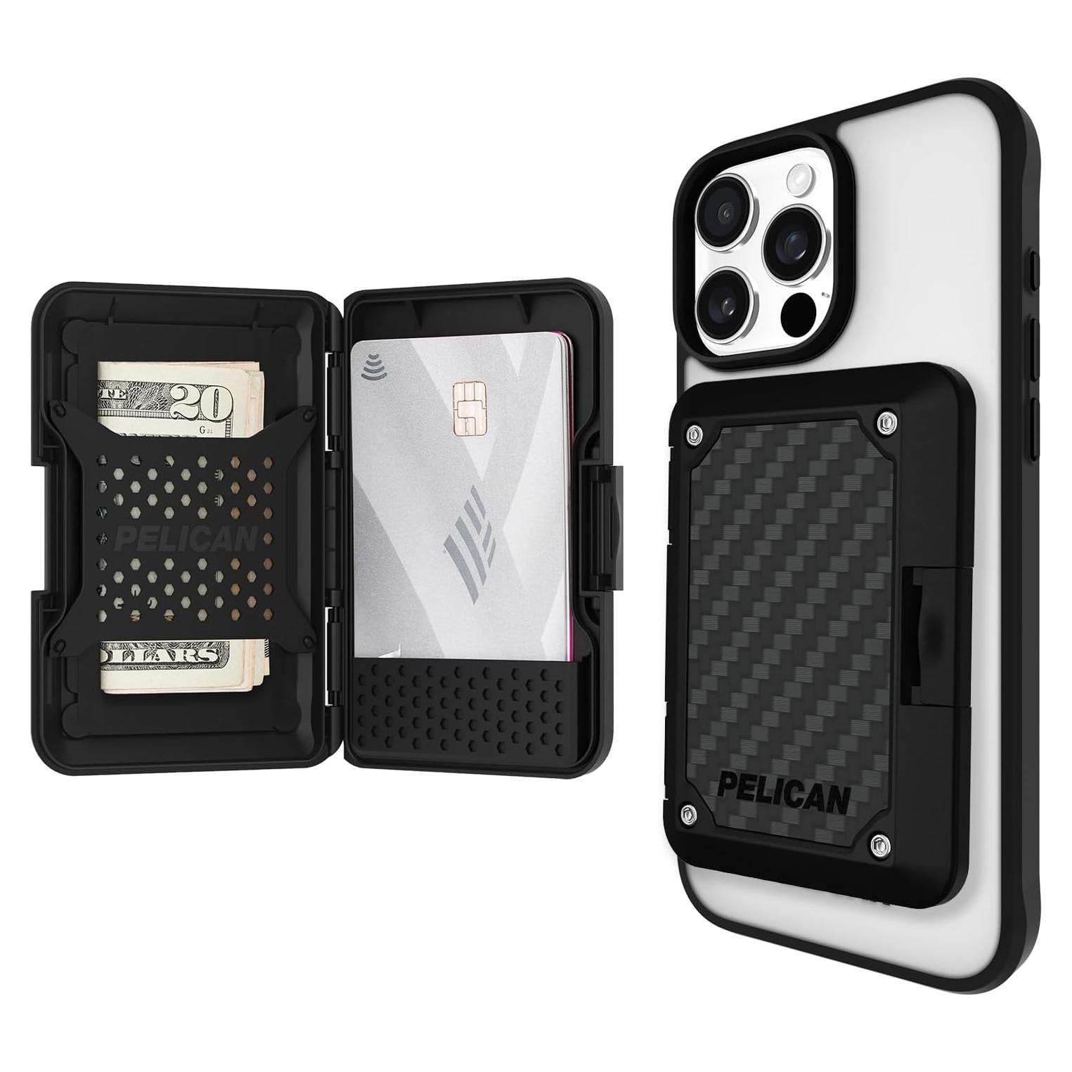 Billetera MagSafe Pelican RFID para iPhone 16/15/14/13/12 - Negra