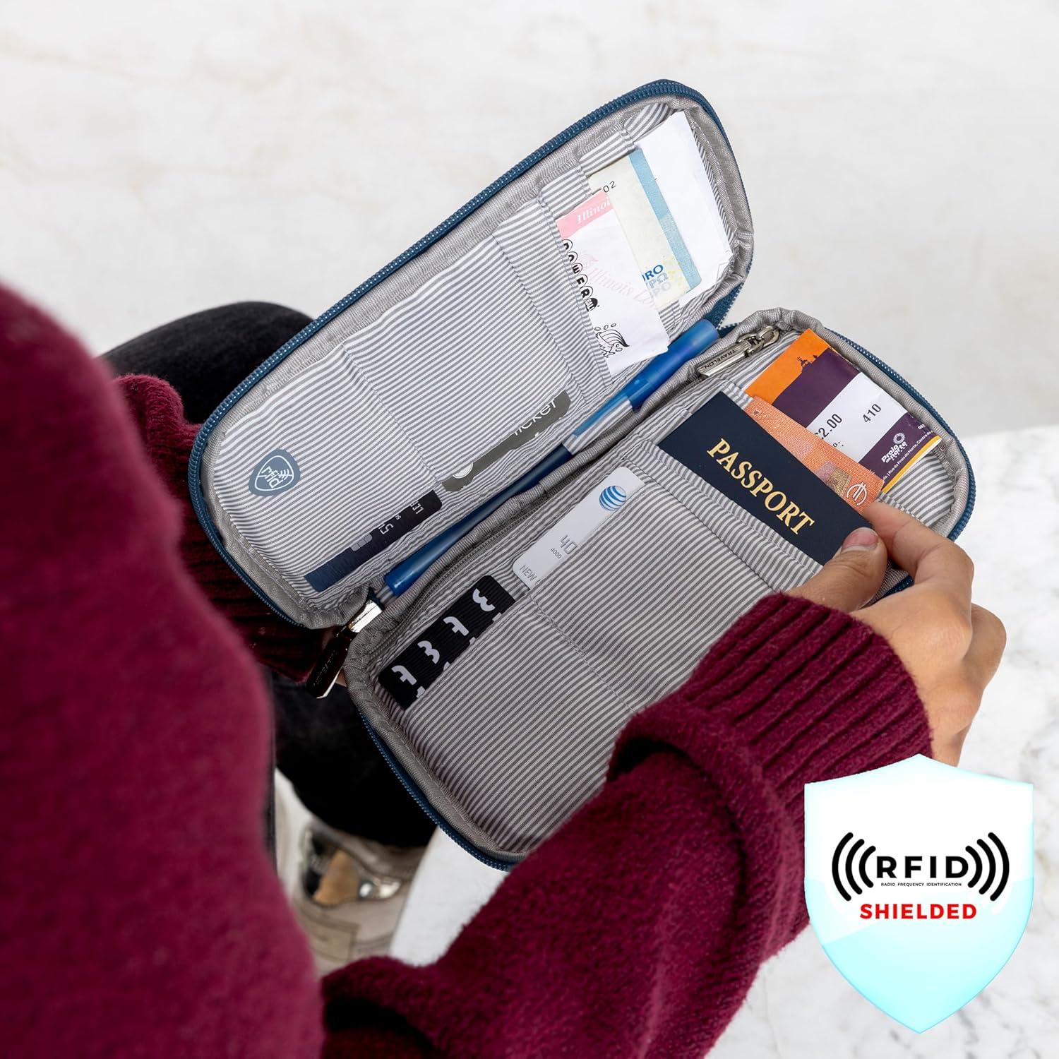 Billetera de Pasaporte Travelon con Bloqueo RFID - Unisex