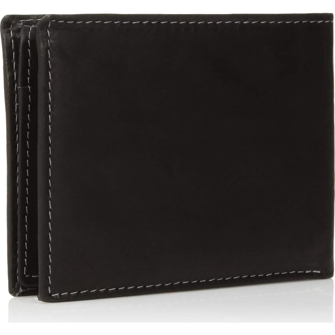 Cartera de Cuero Slim Steve Madden para Hombre - Negra