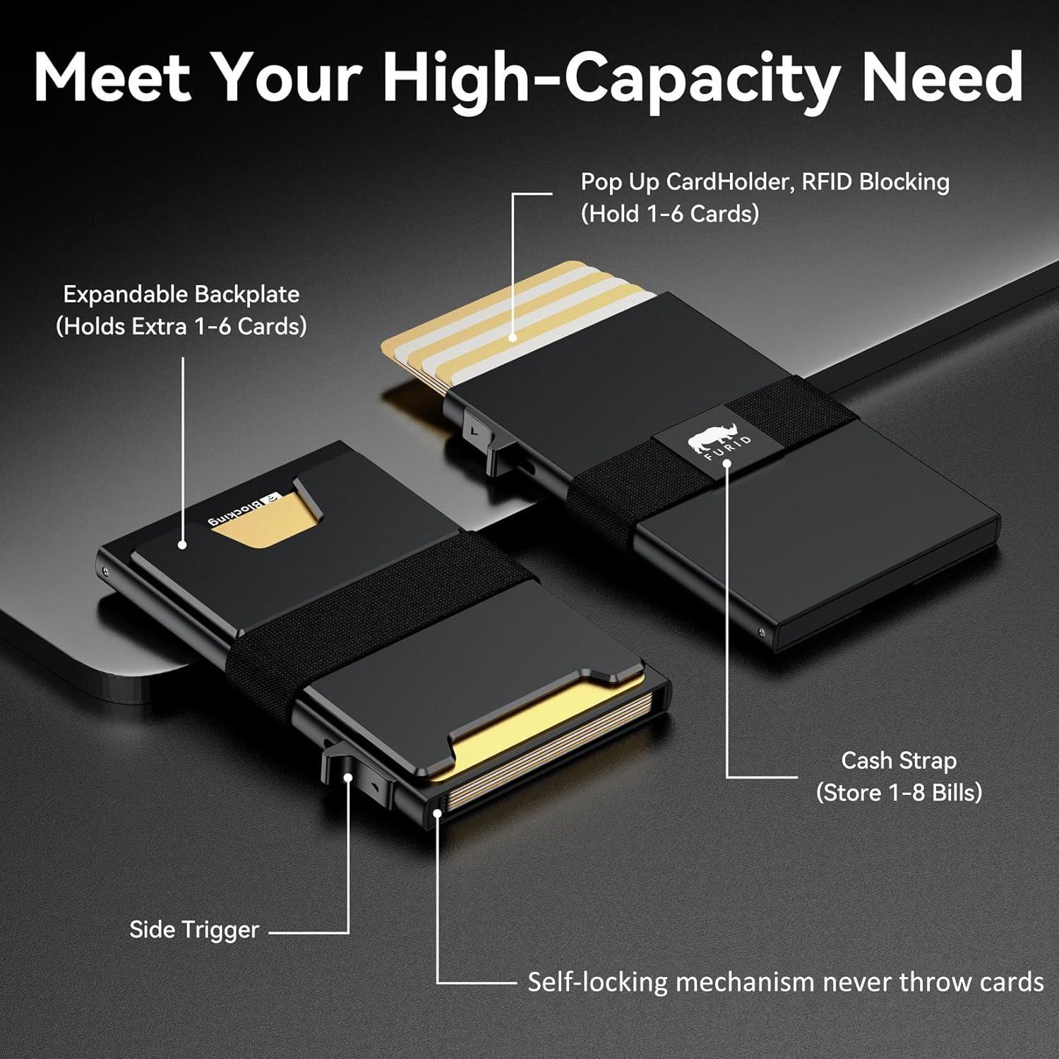 Billetera Inteligente Slim Furid para Hombres - Bloqueo RFID