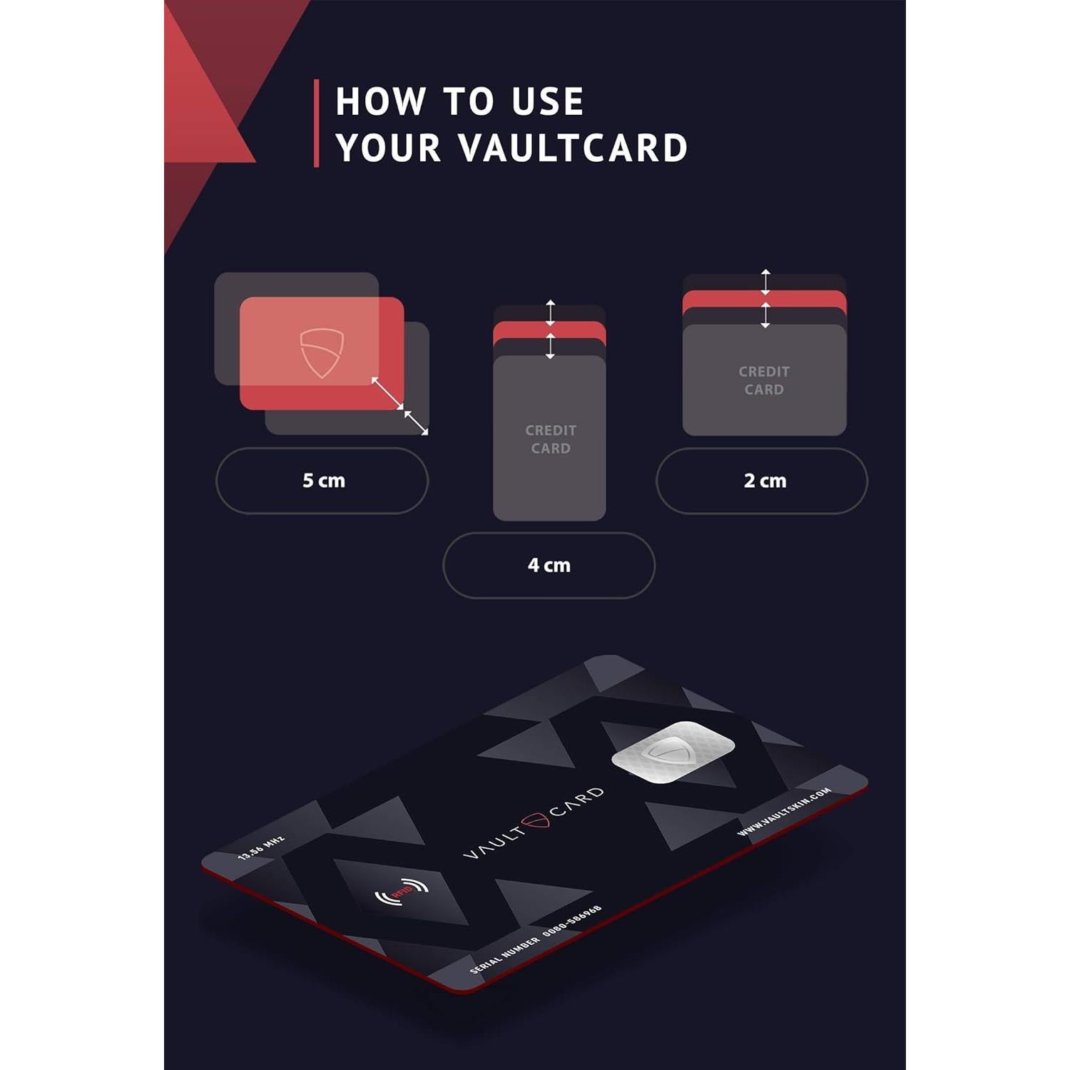 VAULTCARD - Protección RFID para tarjetas y pasaporte - 9g