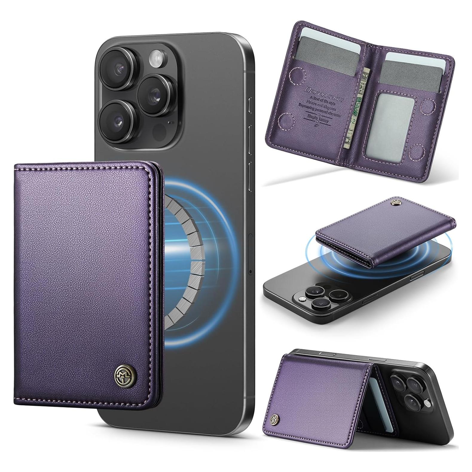 Cartera Magnética Defencase PU con Bloqueo RFID para iPhone