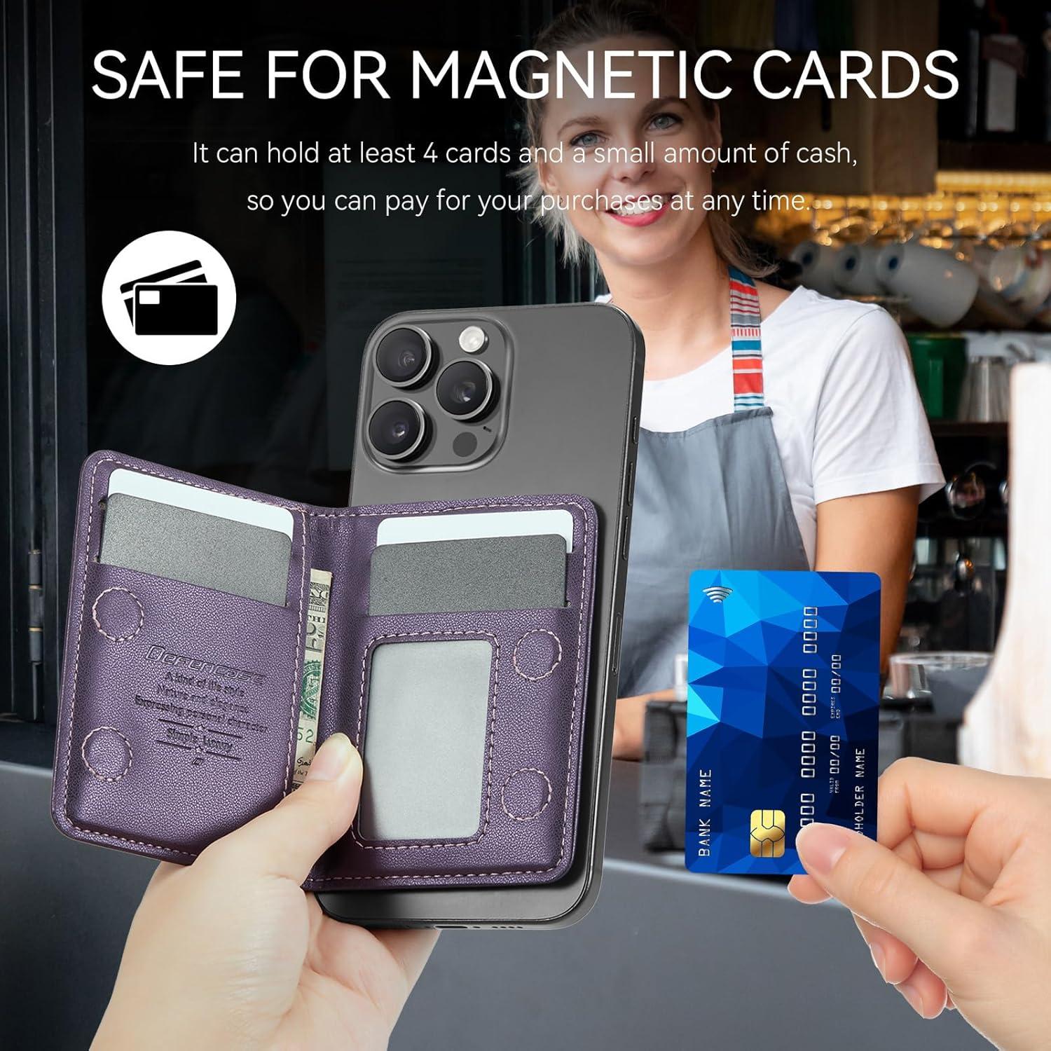 Cartera Magnética Defencase PU con Bloqueo RFID para iPhone