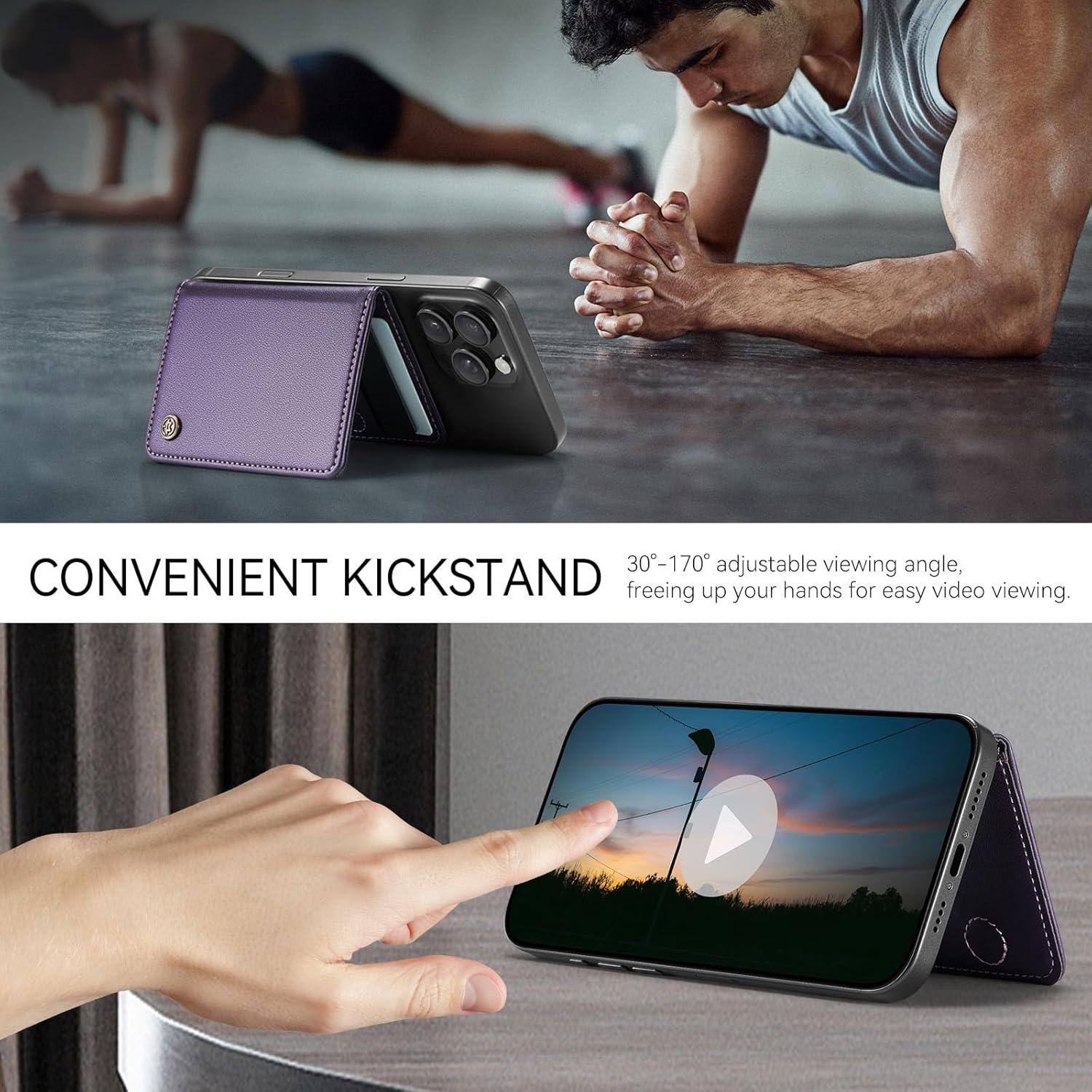 Cartera Magnética Defencase PU con Bloqueo RFID para iPhone