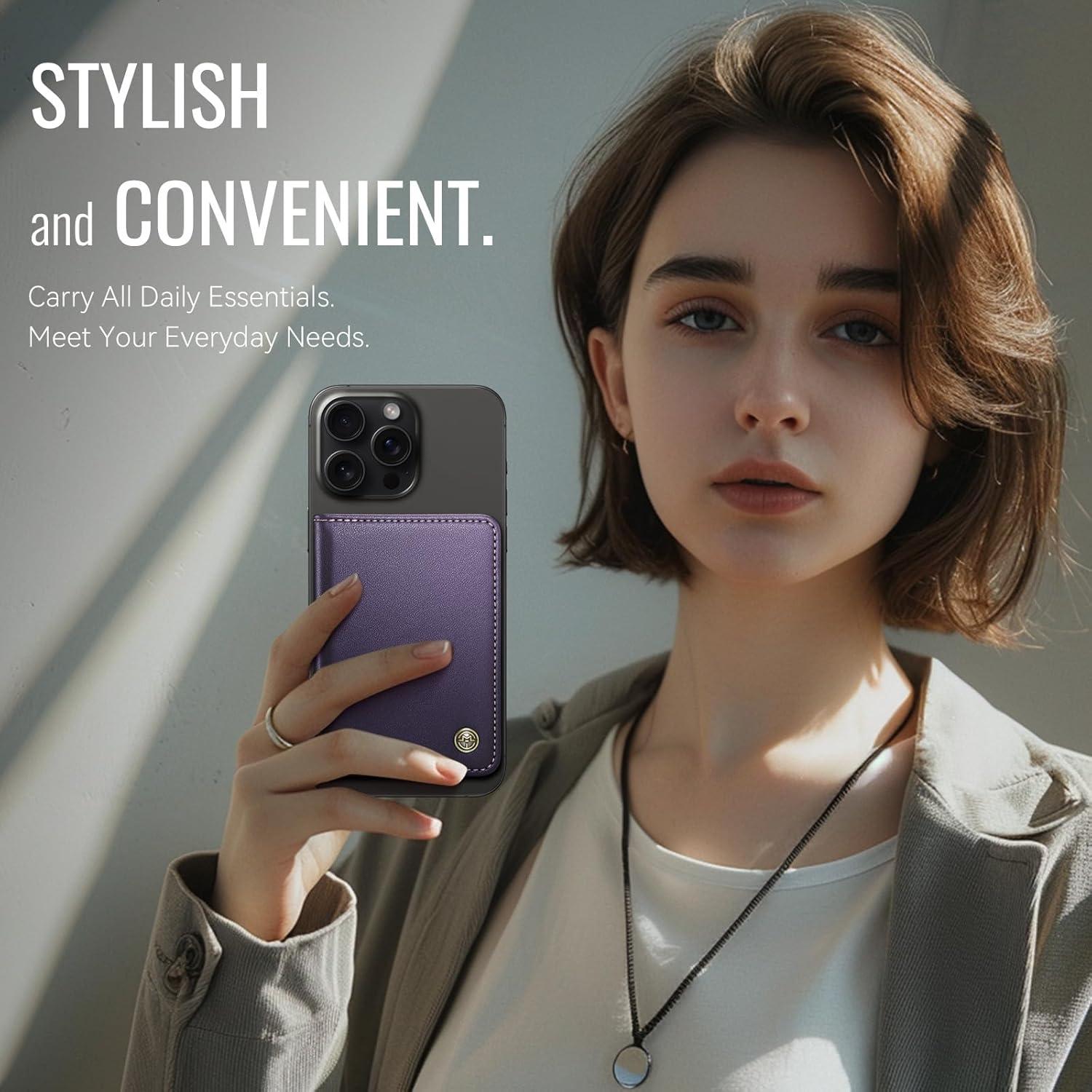 Cartera Magnética Defencase PU con Bloqueo RFID para iPhone