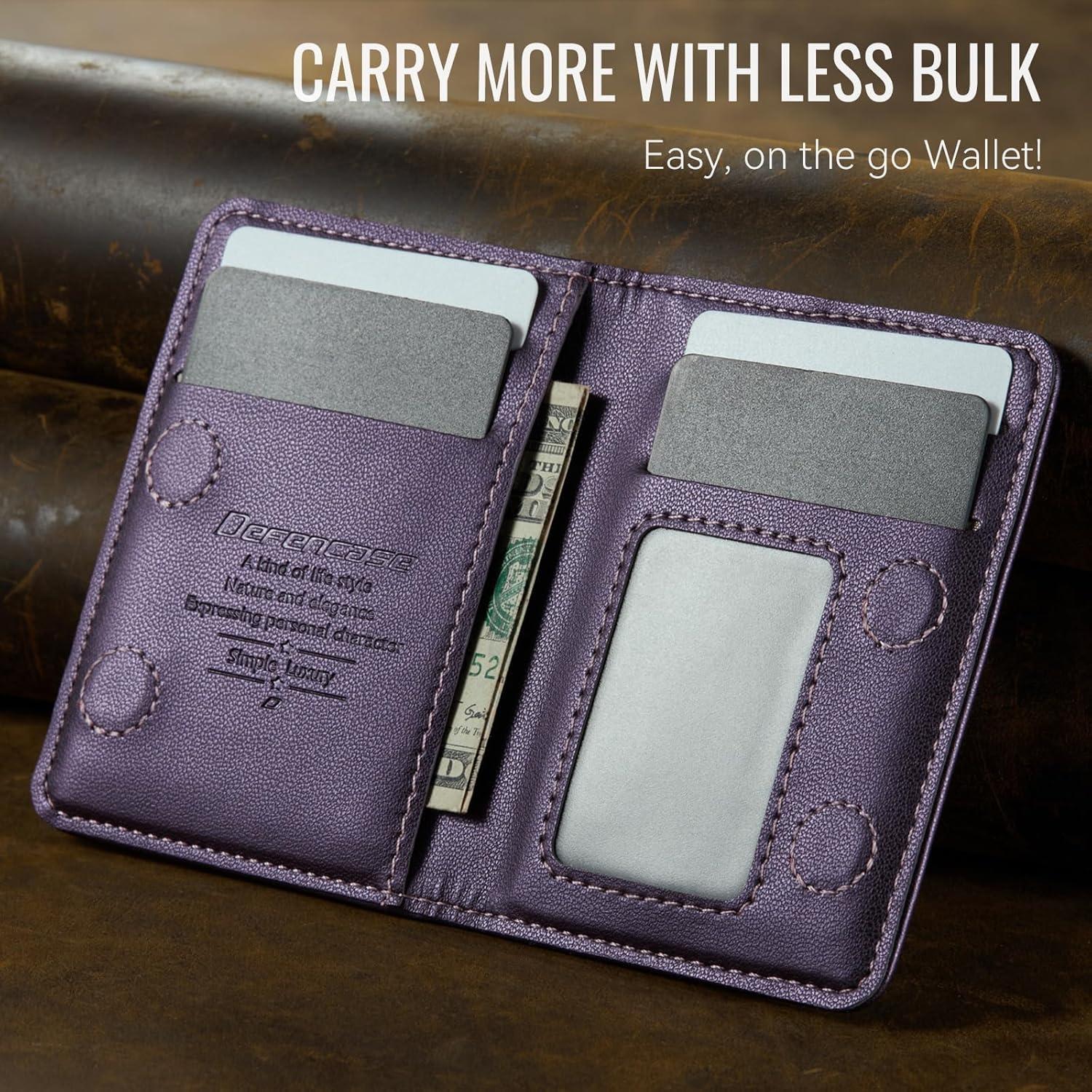 Cartera Magnética Defencase PU con Bloqueo RFID para iPhone