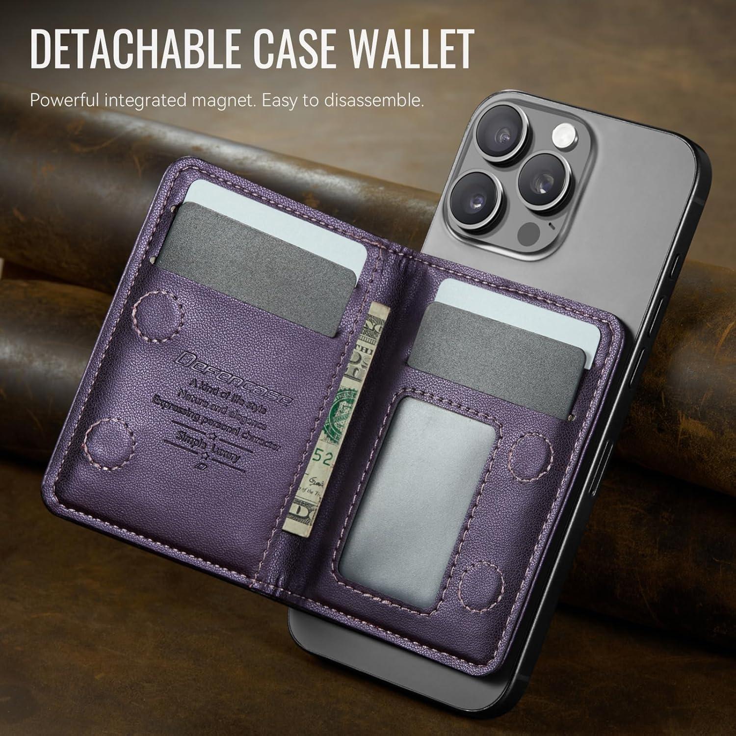 Cartera Magnética Defencase PU con Bloqueo RFID para iPhone