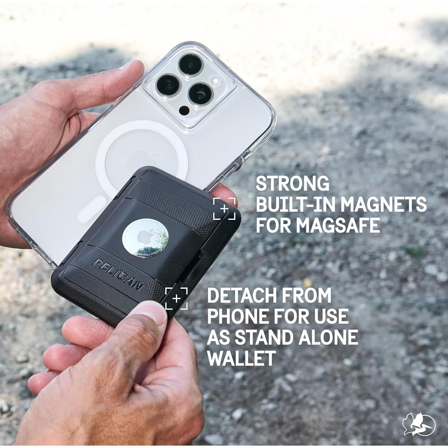 Billetera Magnética Pelican Protector AirTag MagSafe - Negro