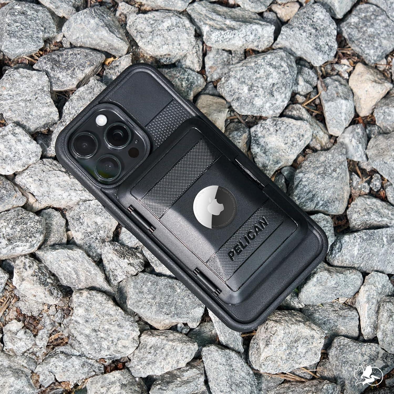 Billetera Magnética Pelican Protector AirTag MagSafe - Negro