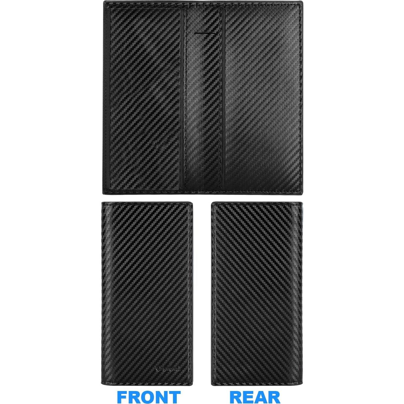 Funda de Chequera de Cuero Premium Casmonal con Bloqueo RFID