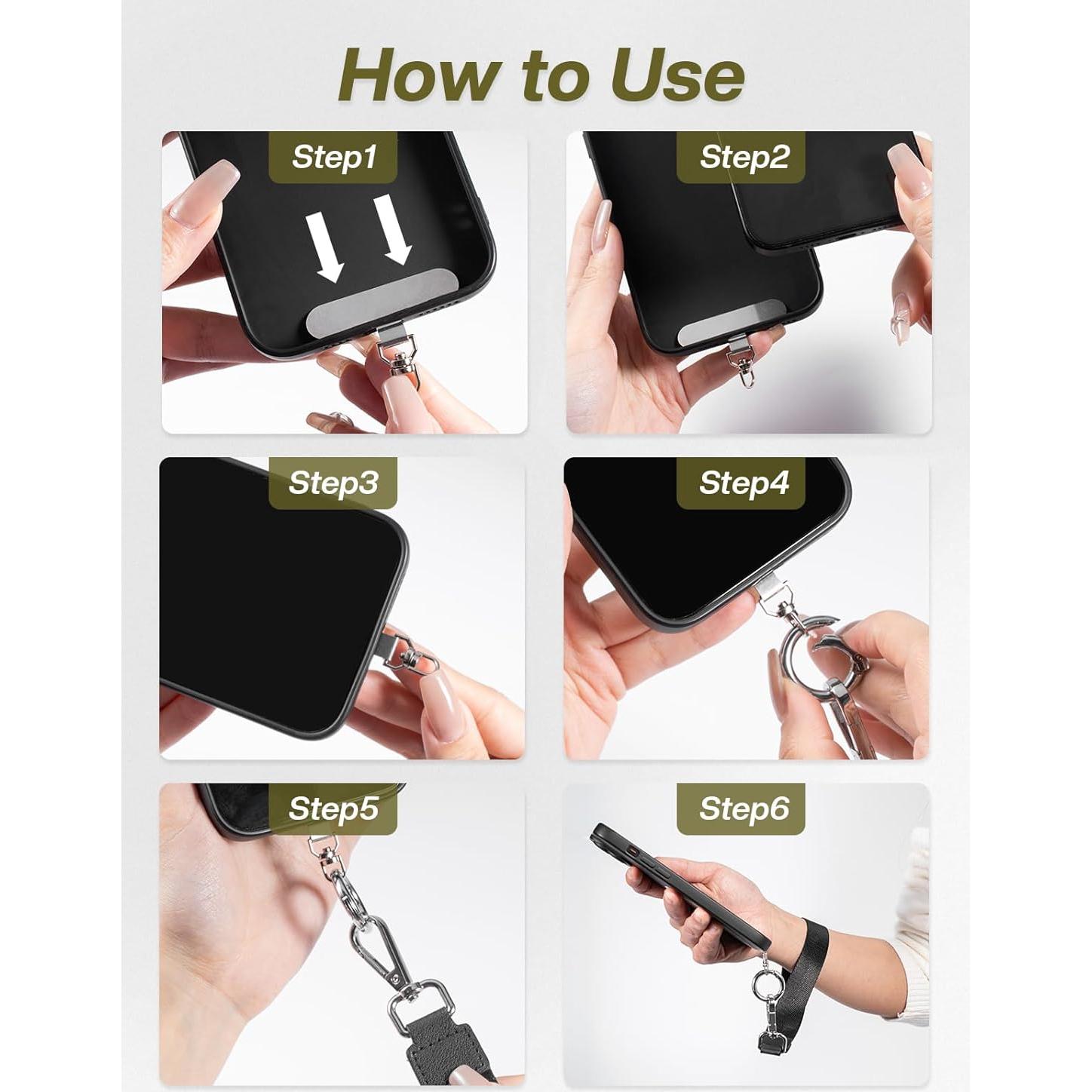 Correa Cruzada Tiostep con Cartera Desmontable RFID Negra