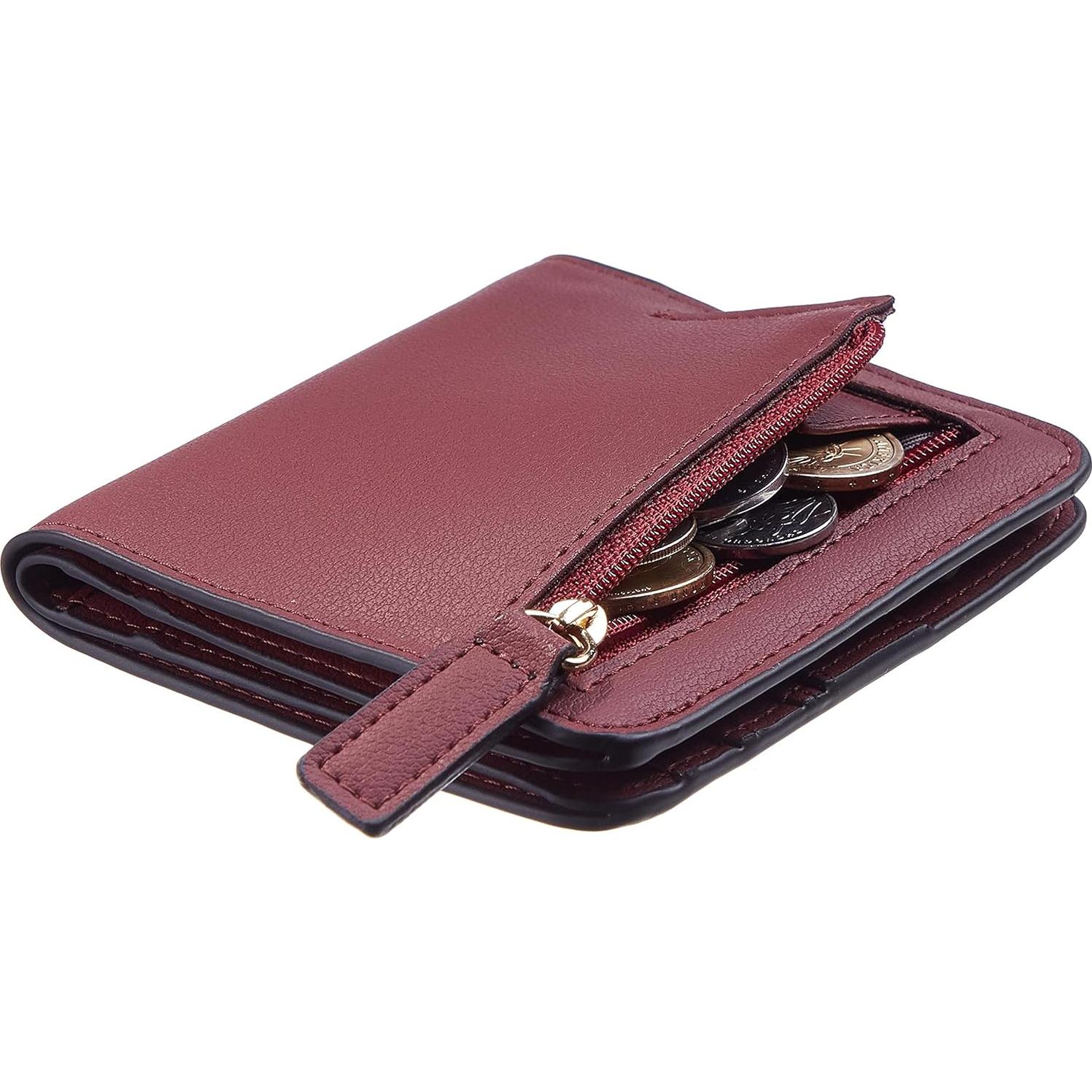 Cartera Compacta Bifolding Gostwo para Mujeres con Bloqueo RFID