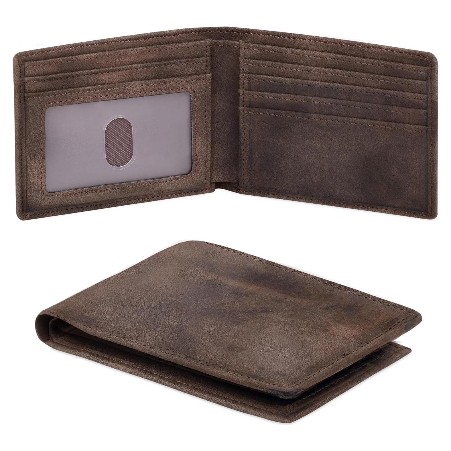 Billetera Slim Chelmon para Hombre con Bloqueo RFID y Ventana ID