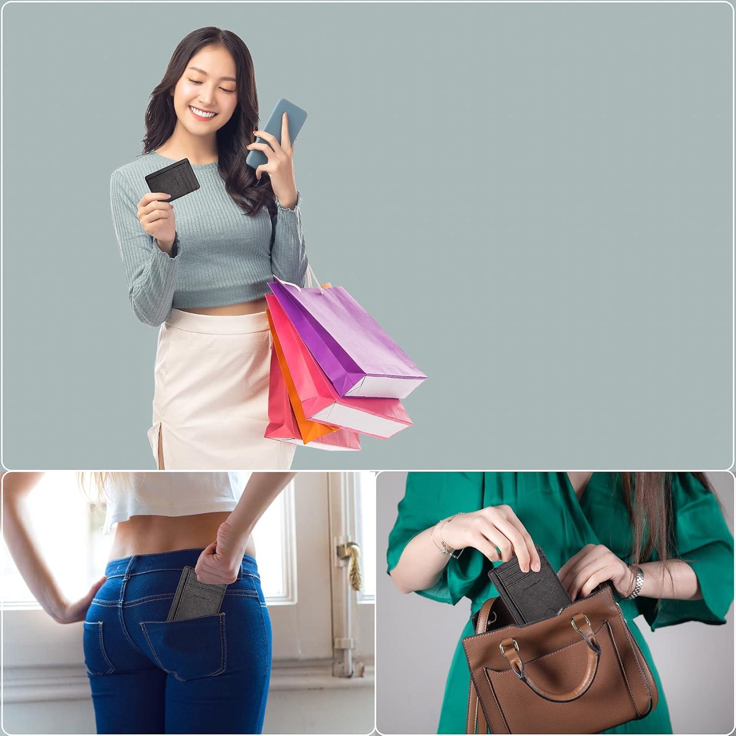 Cartera Minimalista Slim TOURSUIT con Bloqueo RFID - Negro