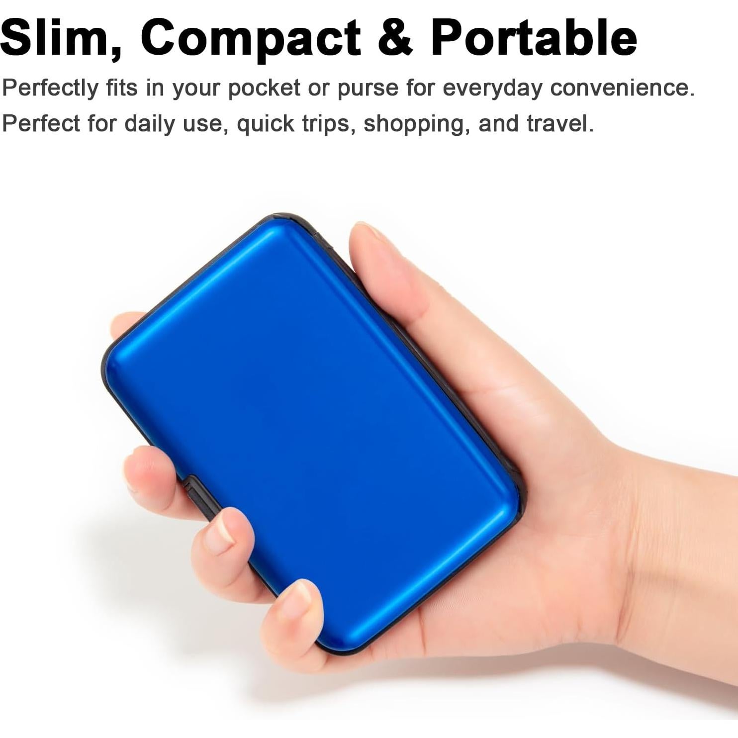 Portatarjetas de Crédito Kaabao con Bloqueo RFID Azul