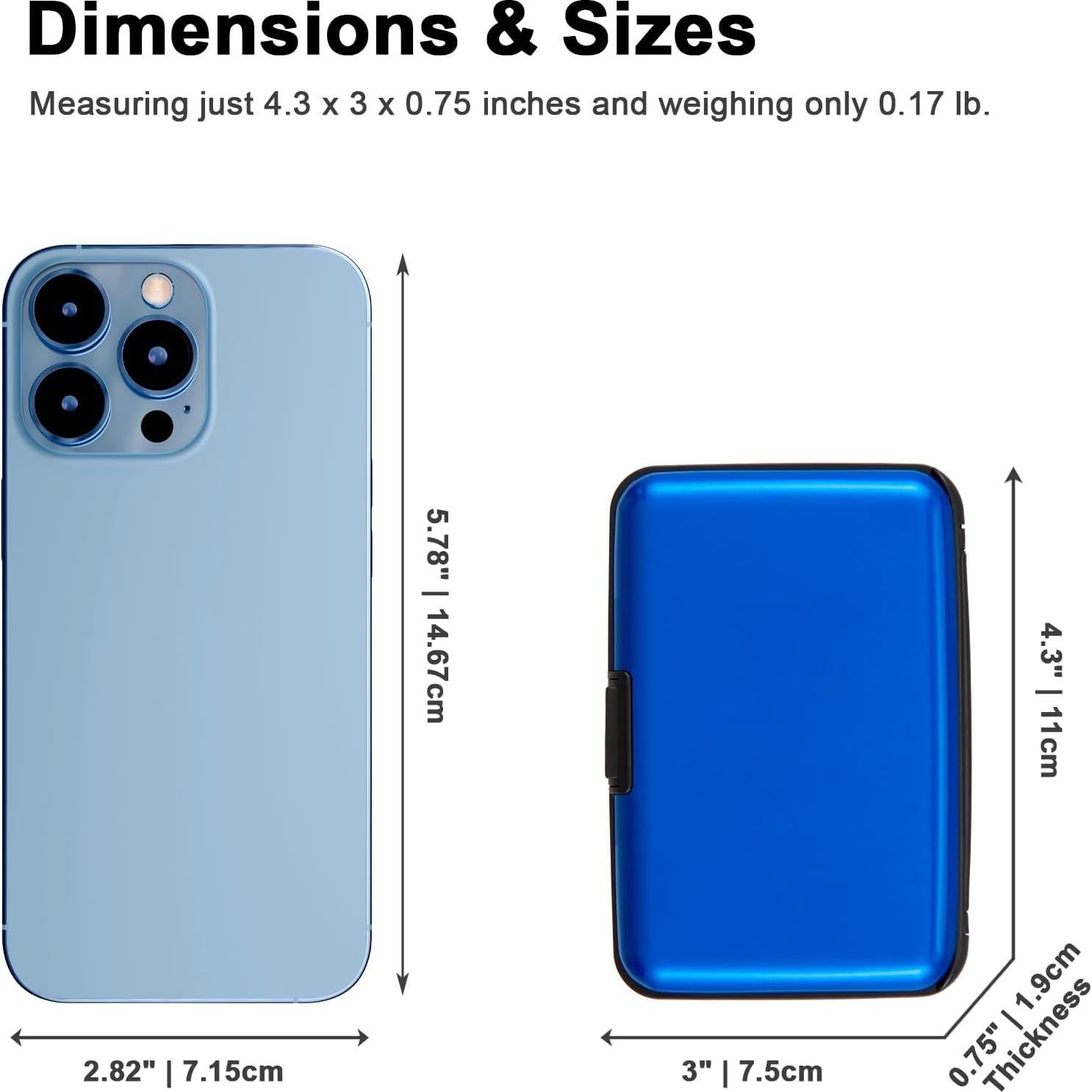 Portatarjetas de Crédito Kaabao con Bloqueo RFID Azul