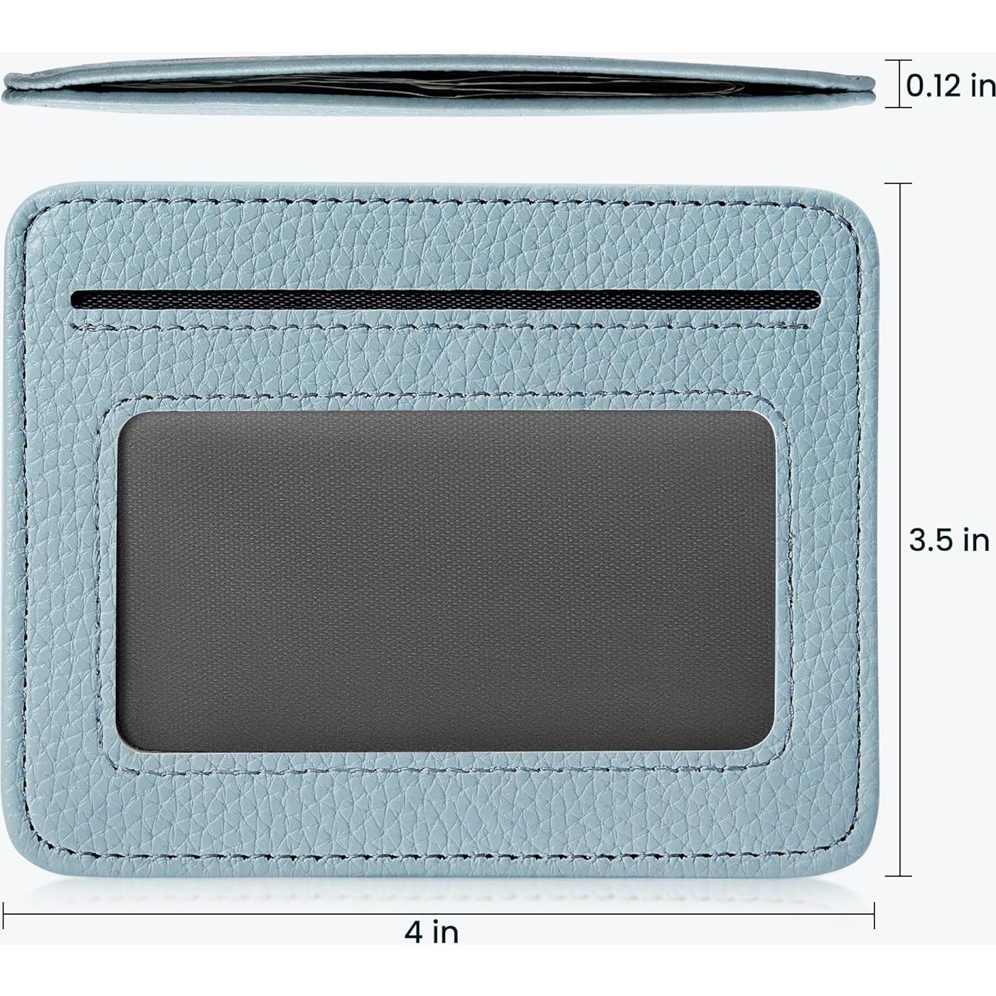 Cartera Minimalista Mayski RFID Azul para Mujeres y Hombres