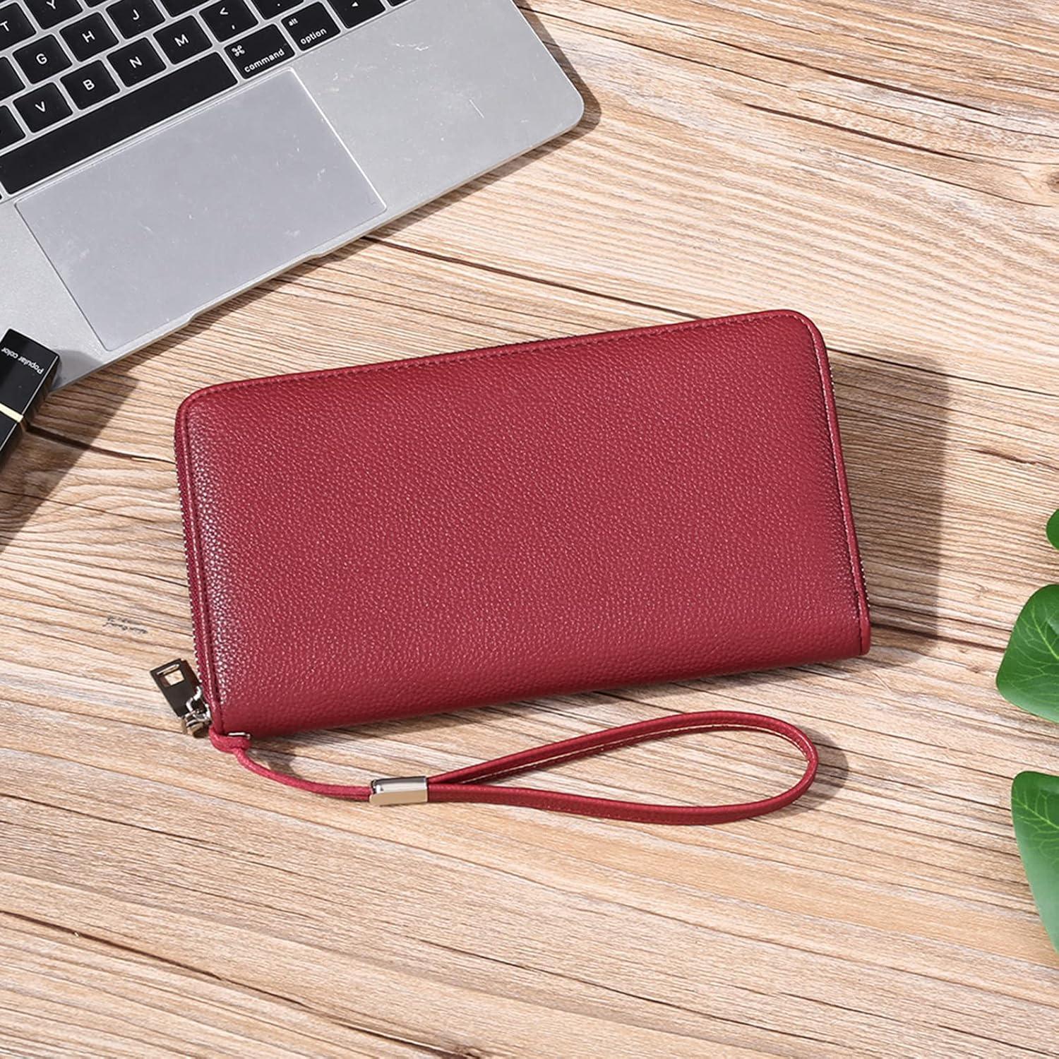 Cartera GOIACII para Mujeres con Bloqueo RFID y Muñequera