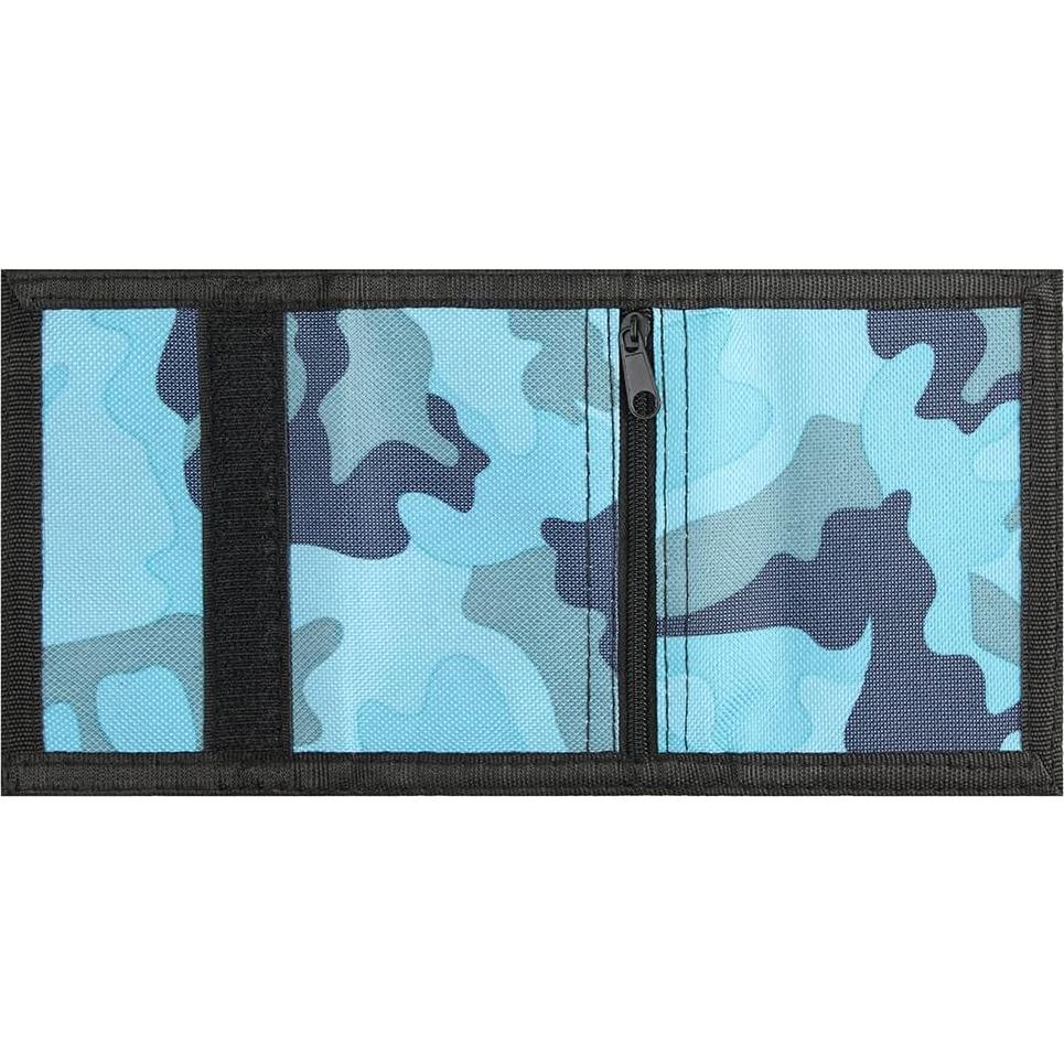 Cartera RFID para Niños Lamiza Camo Azul 12.34x8cm
