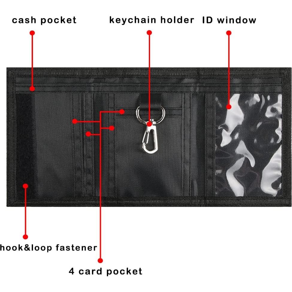 Cartera RFID para Niños Lamiza Camo Azul 12.34x8cm